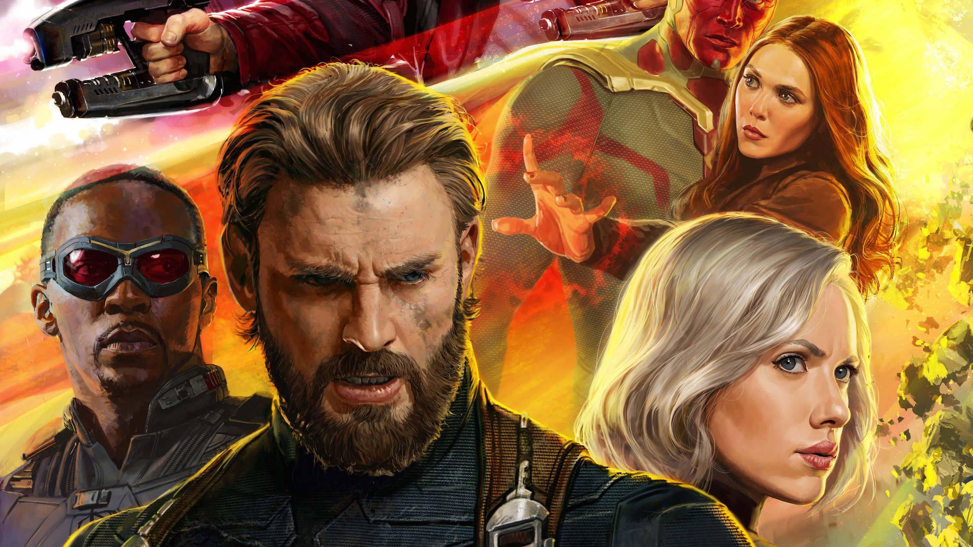 Avengers Helte Marvel PC Tapet Wallpaper