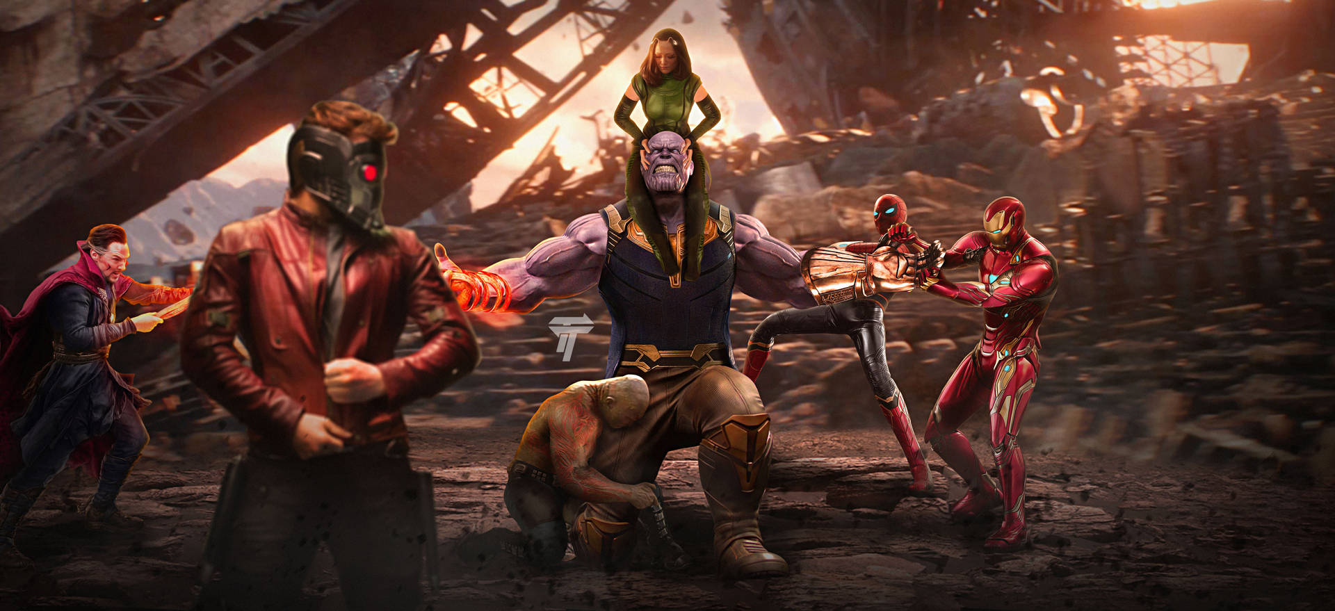 Avengers Infinity War 4k Titan Showdown