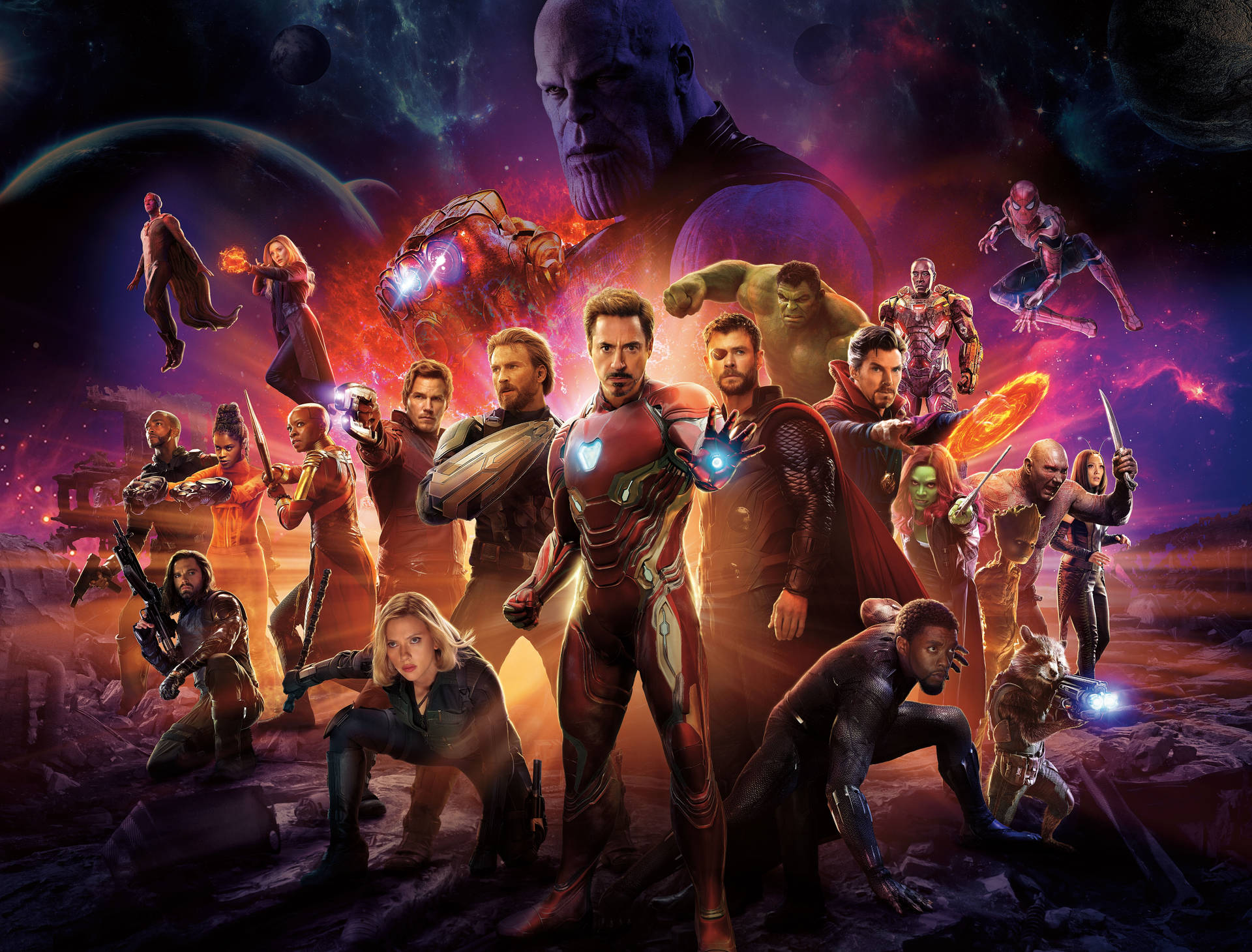Avengers Infinity War Epic Battle Wallpaper