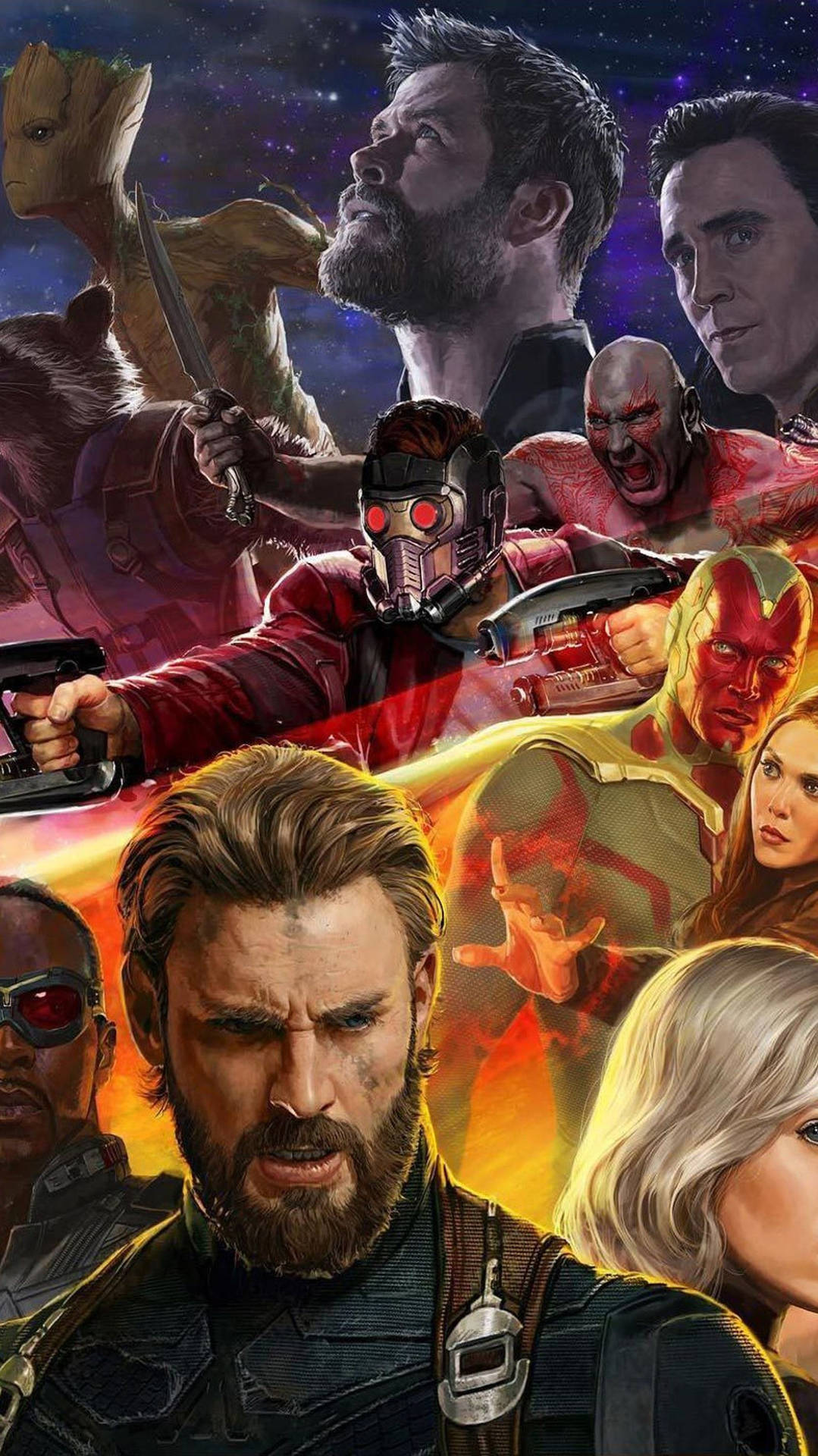 Avengers Infinity War Marvel Phone Wallpaper