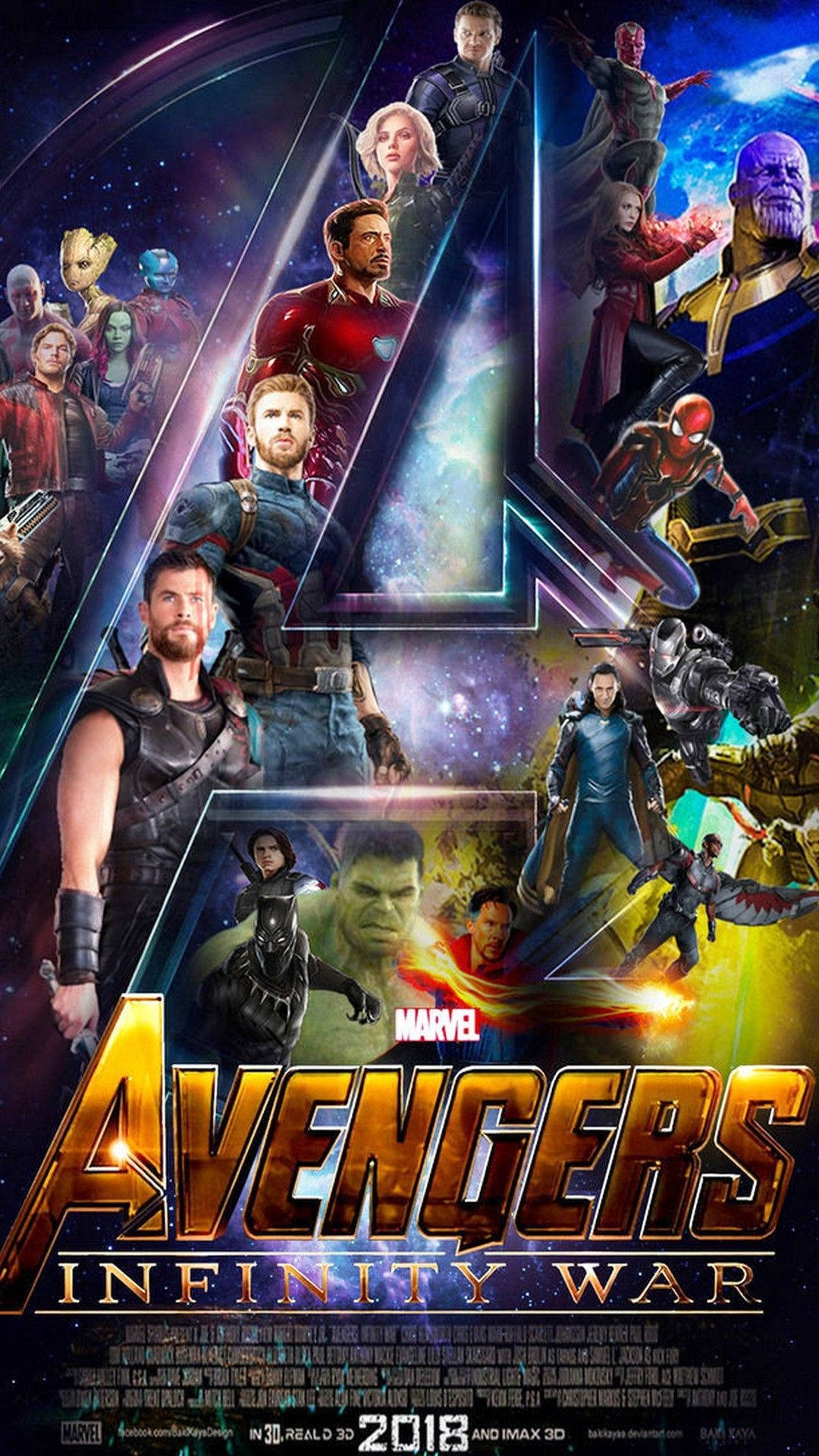Download Avengers Infinity War Poster Mobile Wallpaper 