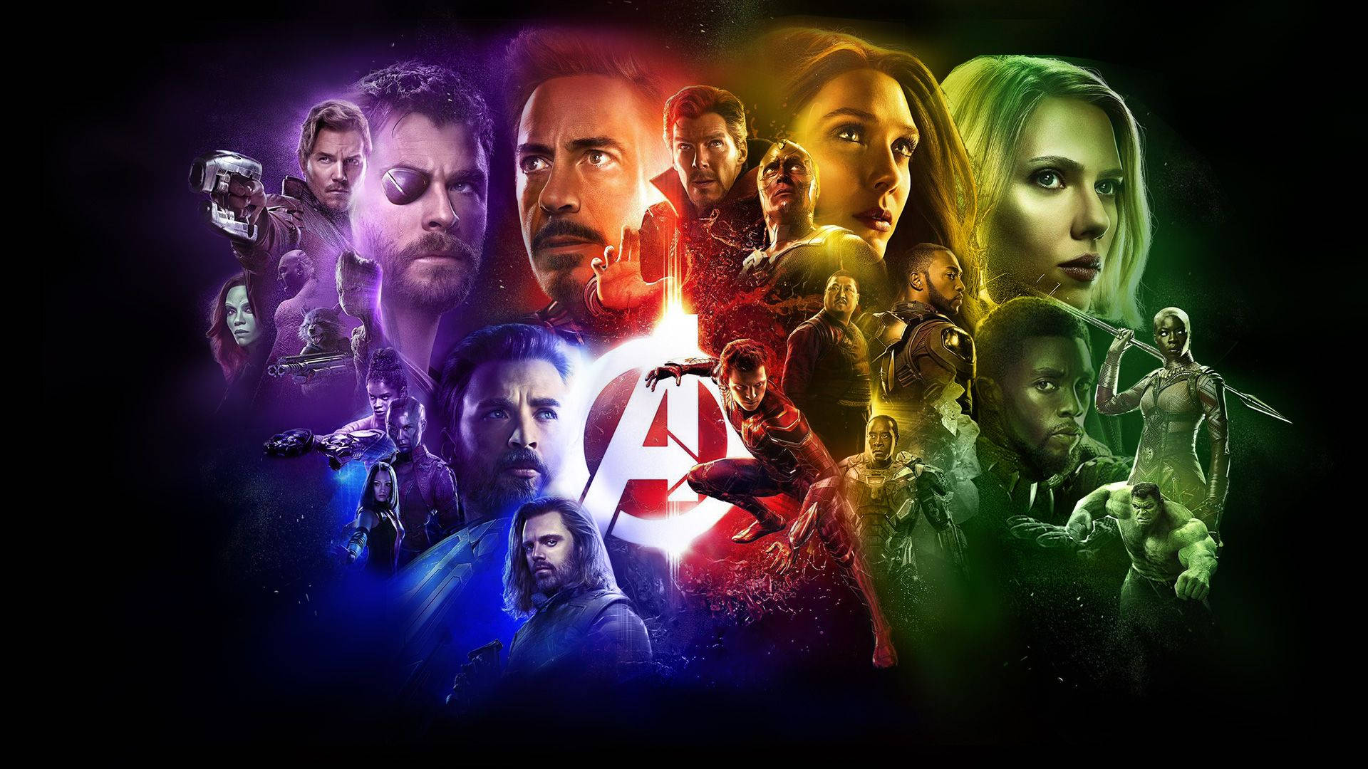 Avengers Infinity War Rainbow Art