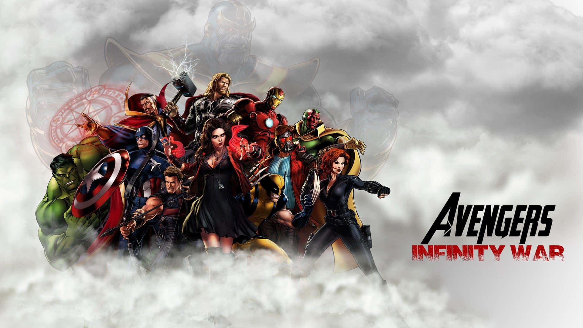 Avengers Infinity War Team Artwork Wallpaper