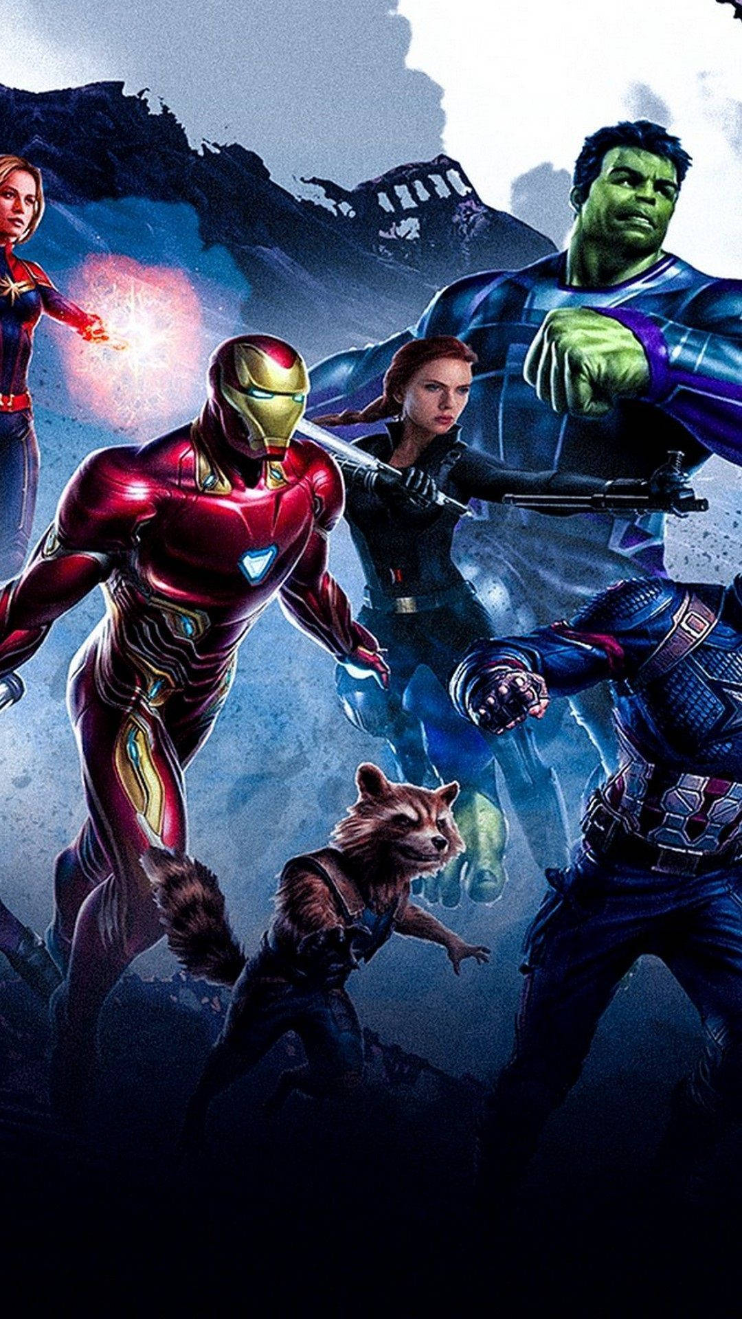 Avengers iPhone Med Supernaturlig Portal Tapet Wallpaper