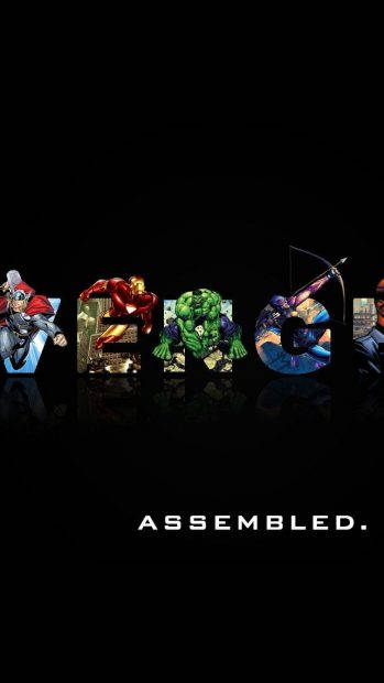 Avengersiphone X Svart Ikon. Wallpaper