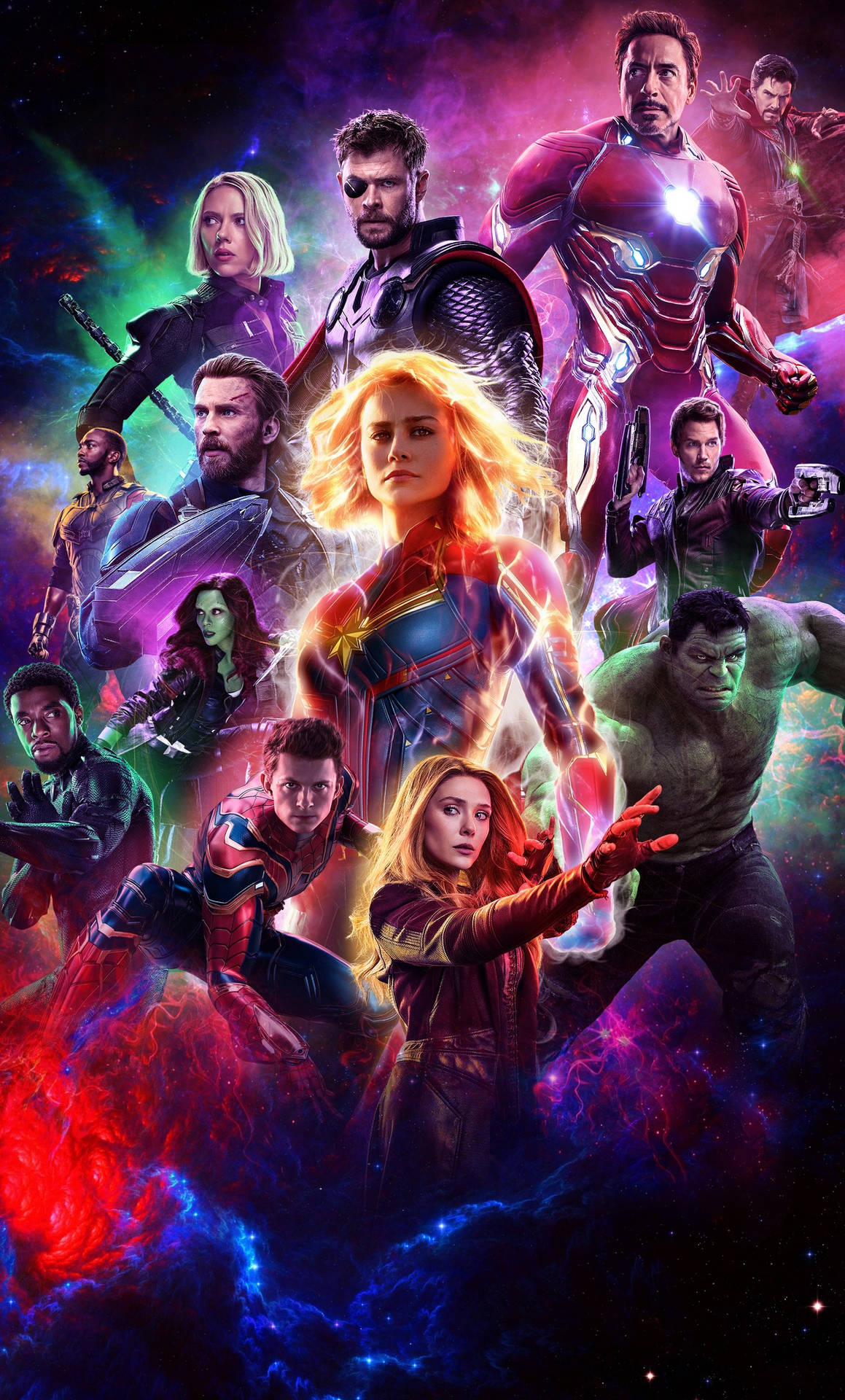 Avengers iPhone X Dark Color Wallpaper