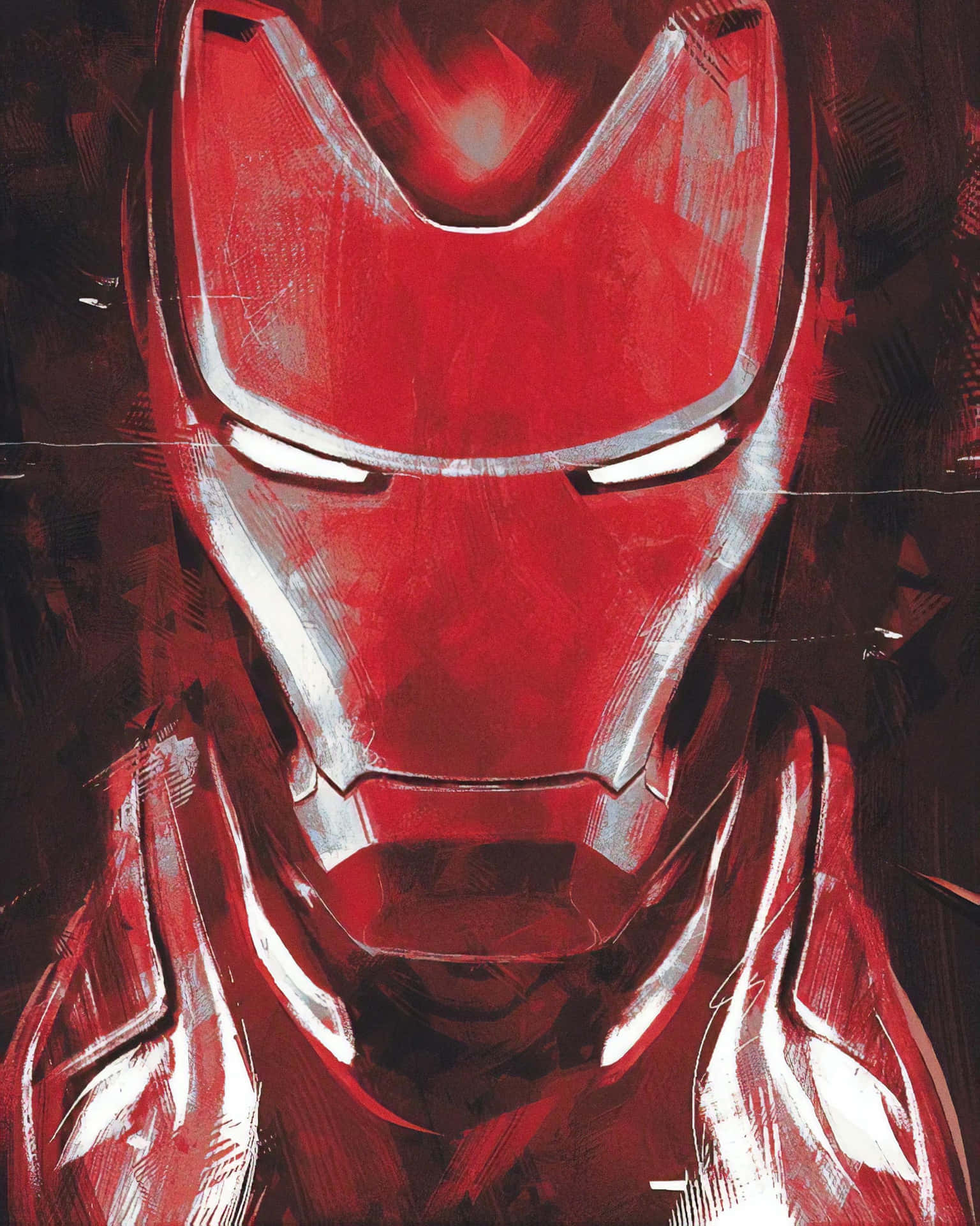 Avengers Iron Man Red-themed Art Wallpaper