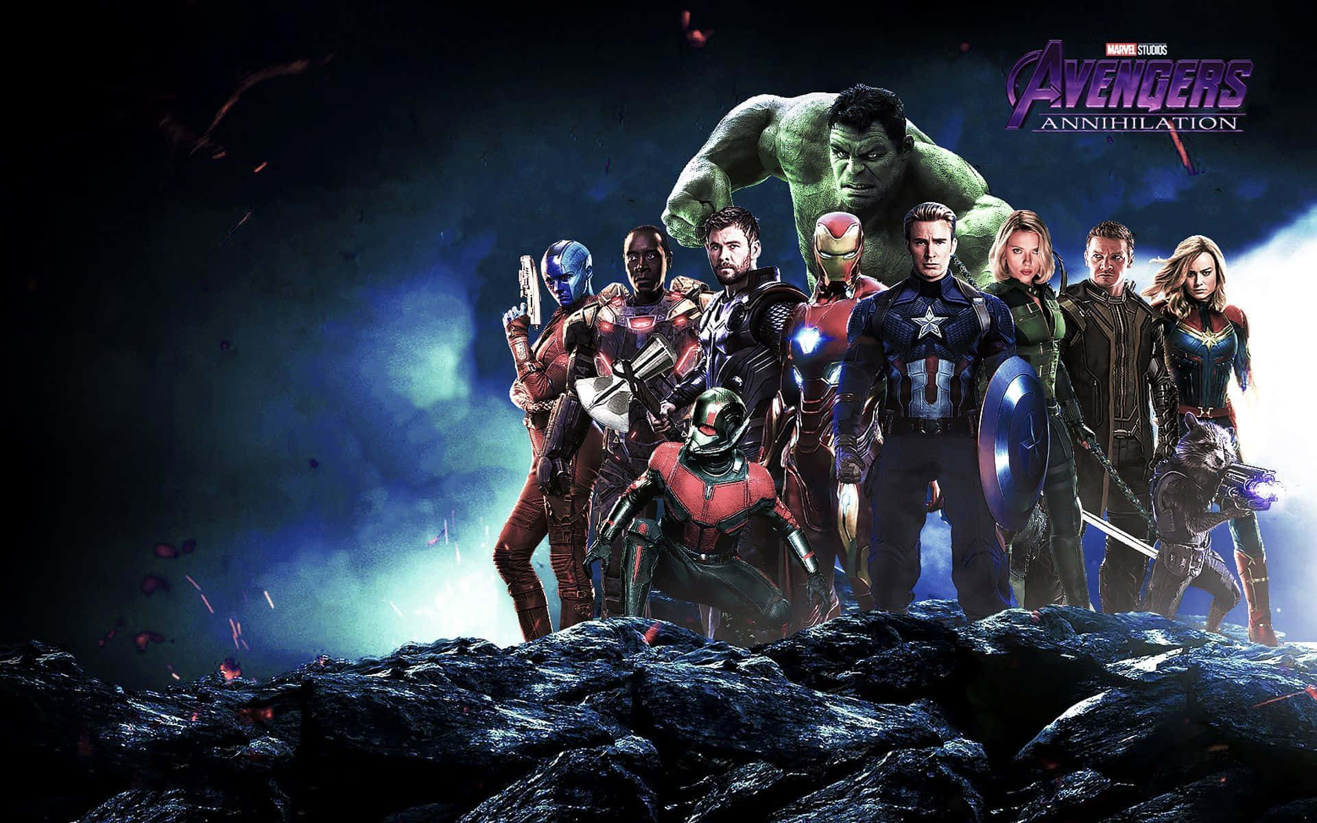 Perfektfür Fans: Der Avengers-laptop Wallpaper