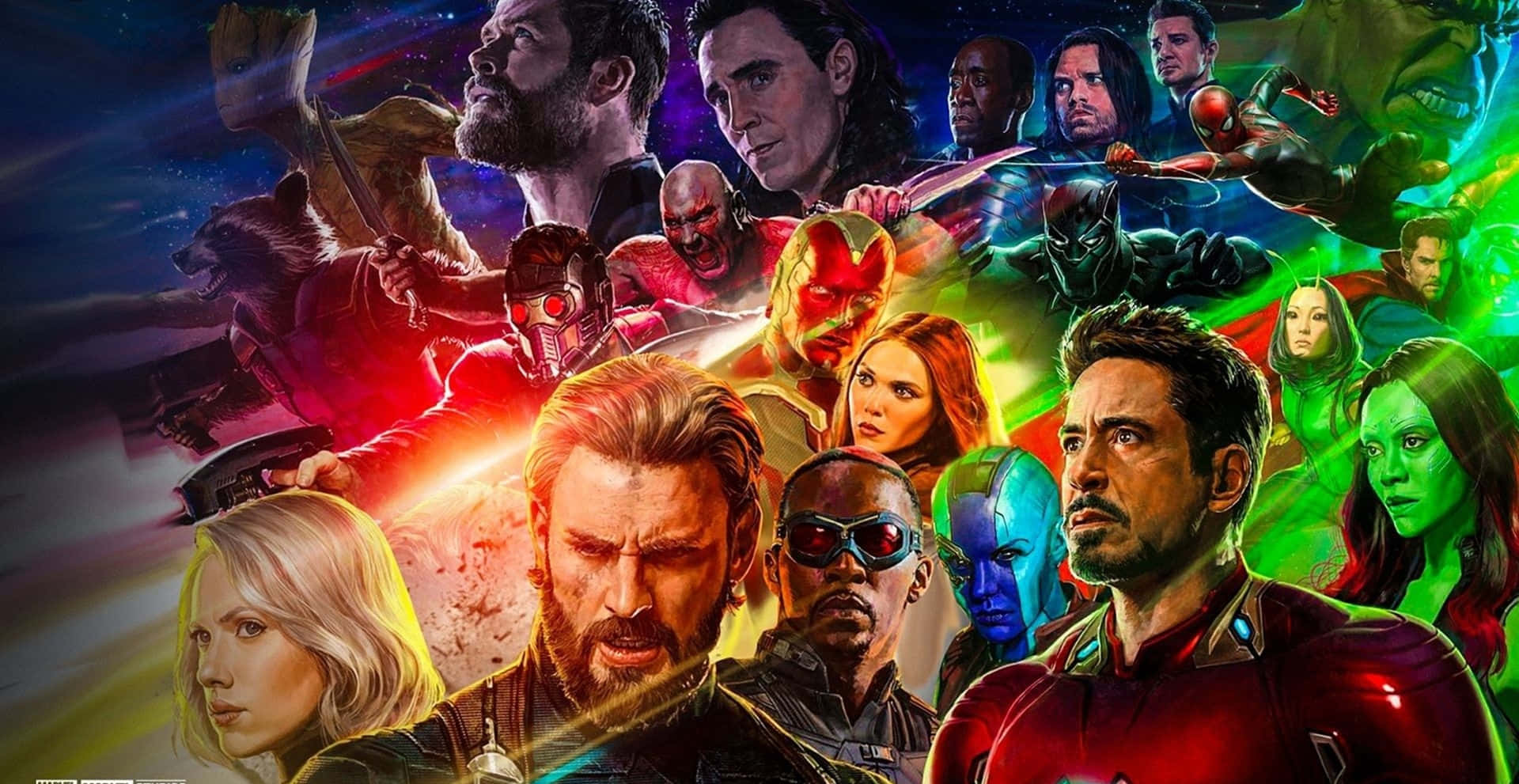 Saml Avengers på din bærbare computer Wallpaper