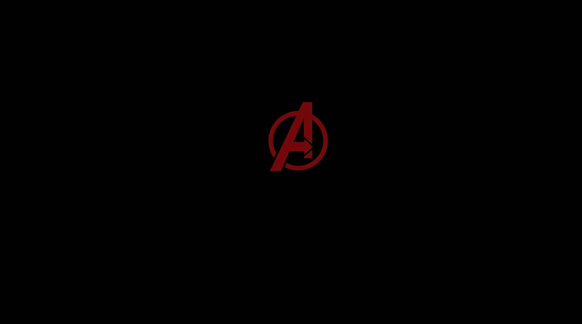 Avengers Logo Zwarte Achtergrond Achtergrond