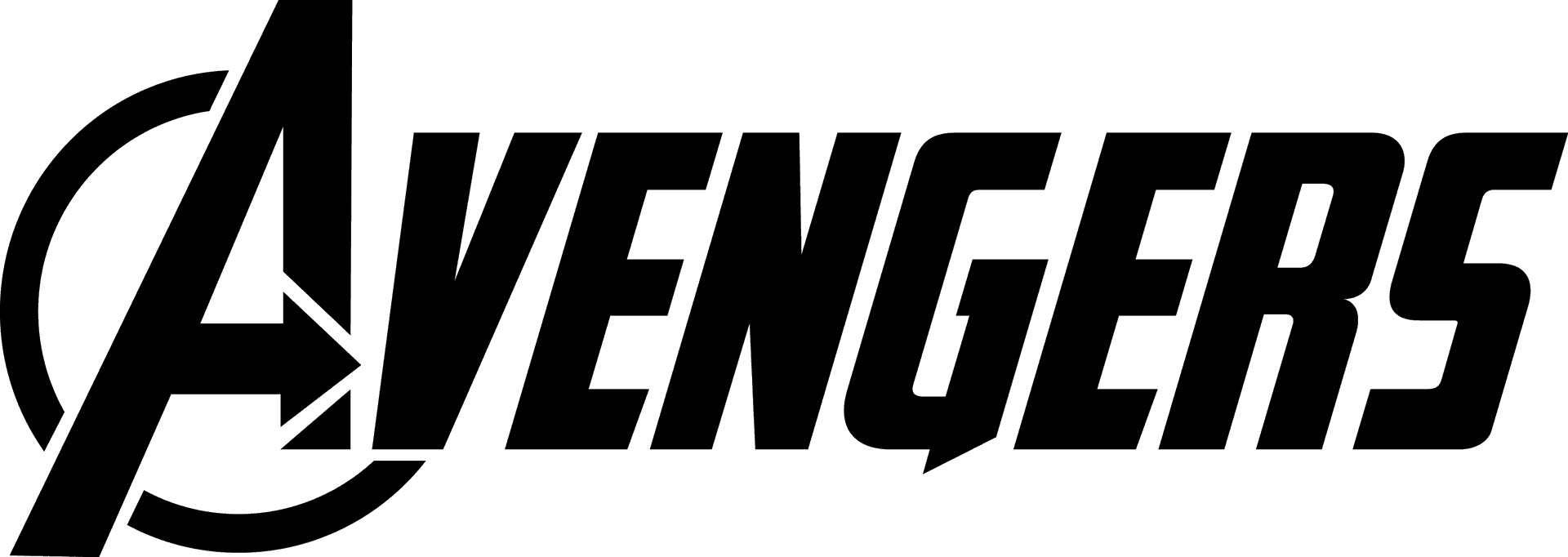 Avengers Logo Black PNG
