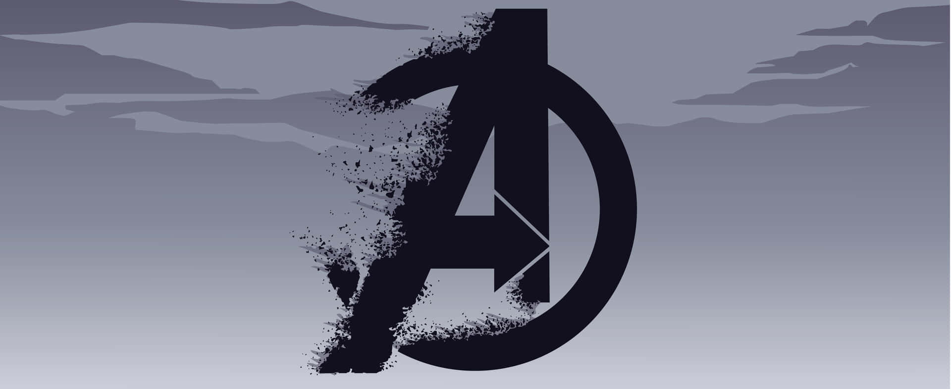 Avengers Logo Disintegration Effect Wallpaper