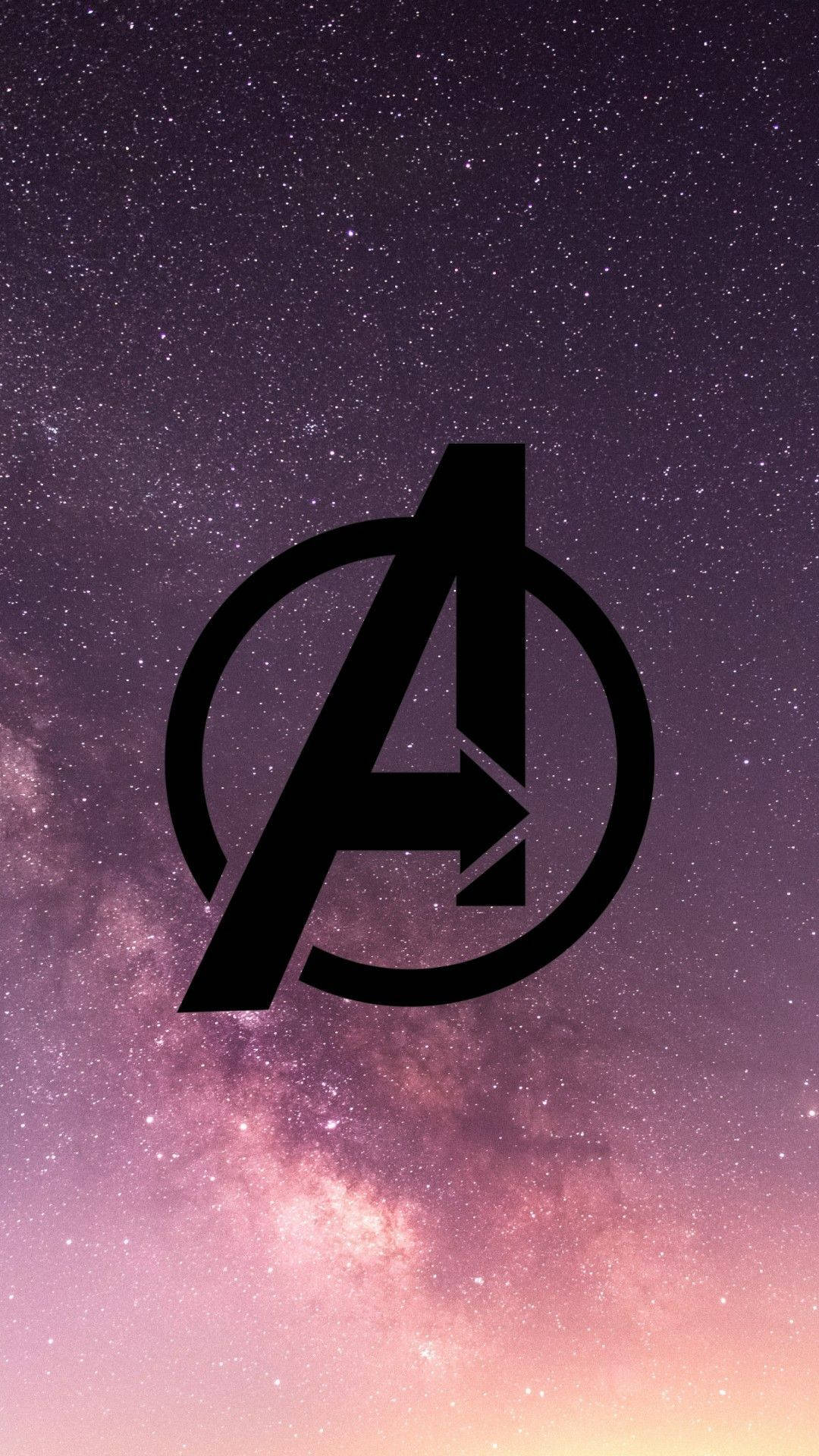 Avengers Logo In Galaxy Wallpaper