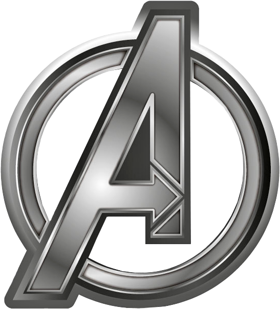 Avengers Logo Metallic PNG