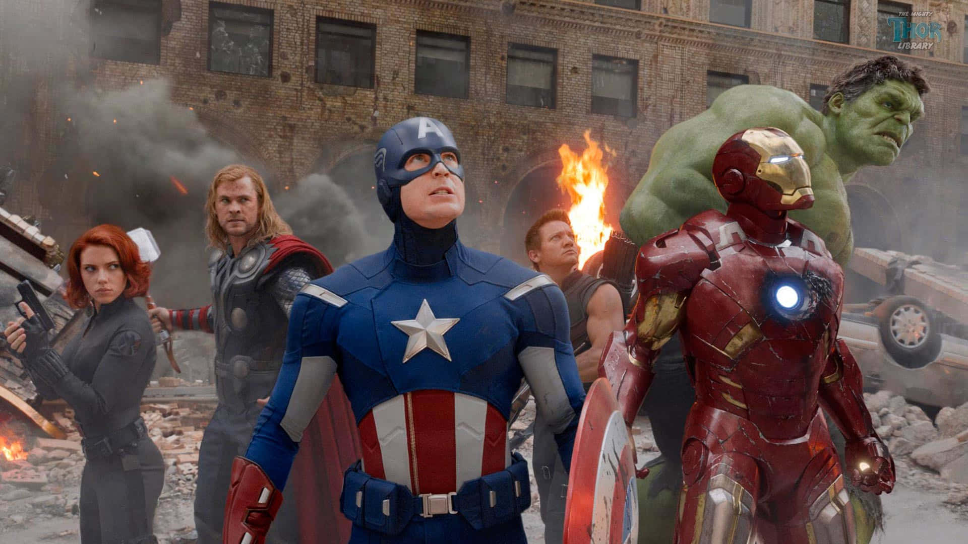 “Avenger Movie Characters Unite To Fight Evil” Wallpaper