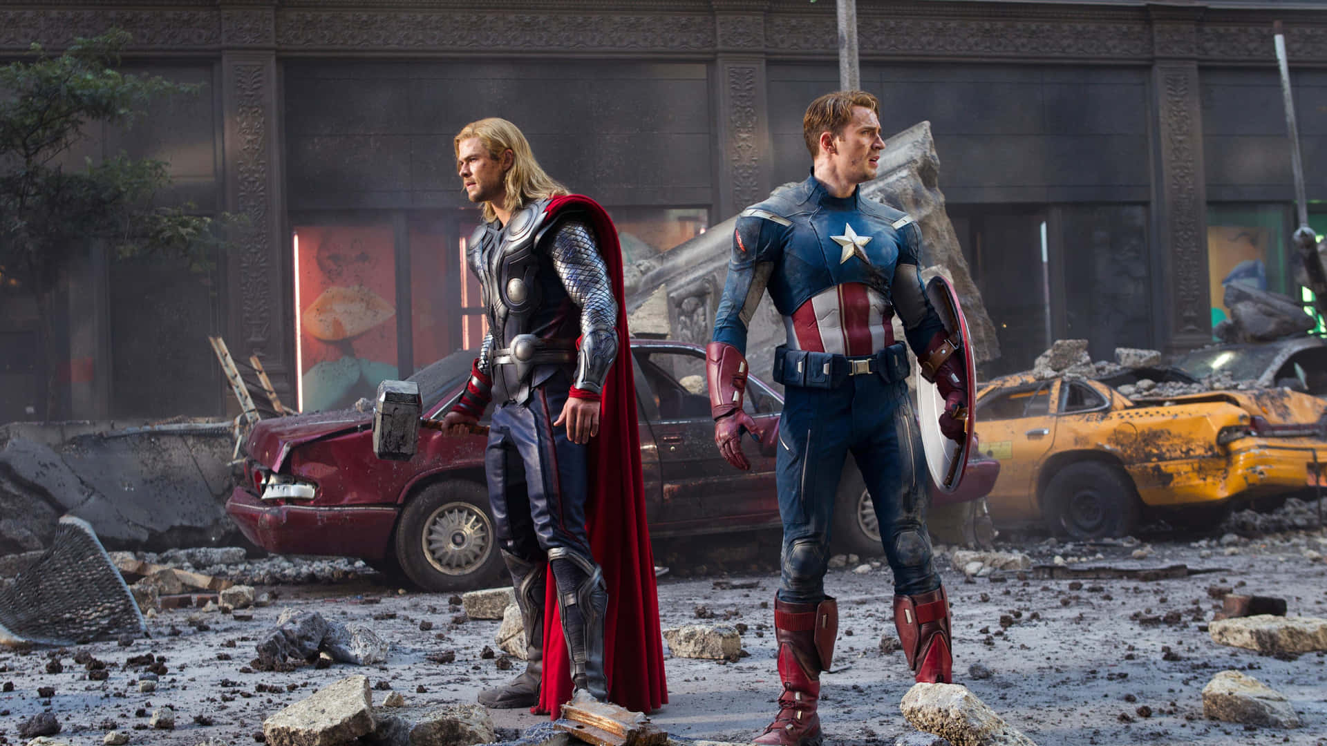 Foren for at redde verden - The Avengers samler Wallpaper