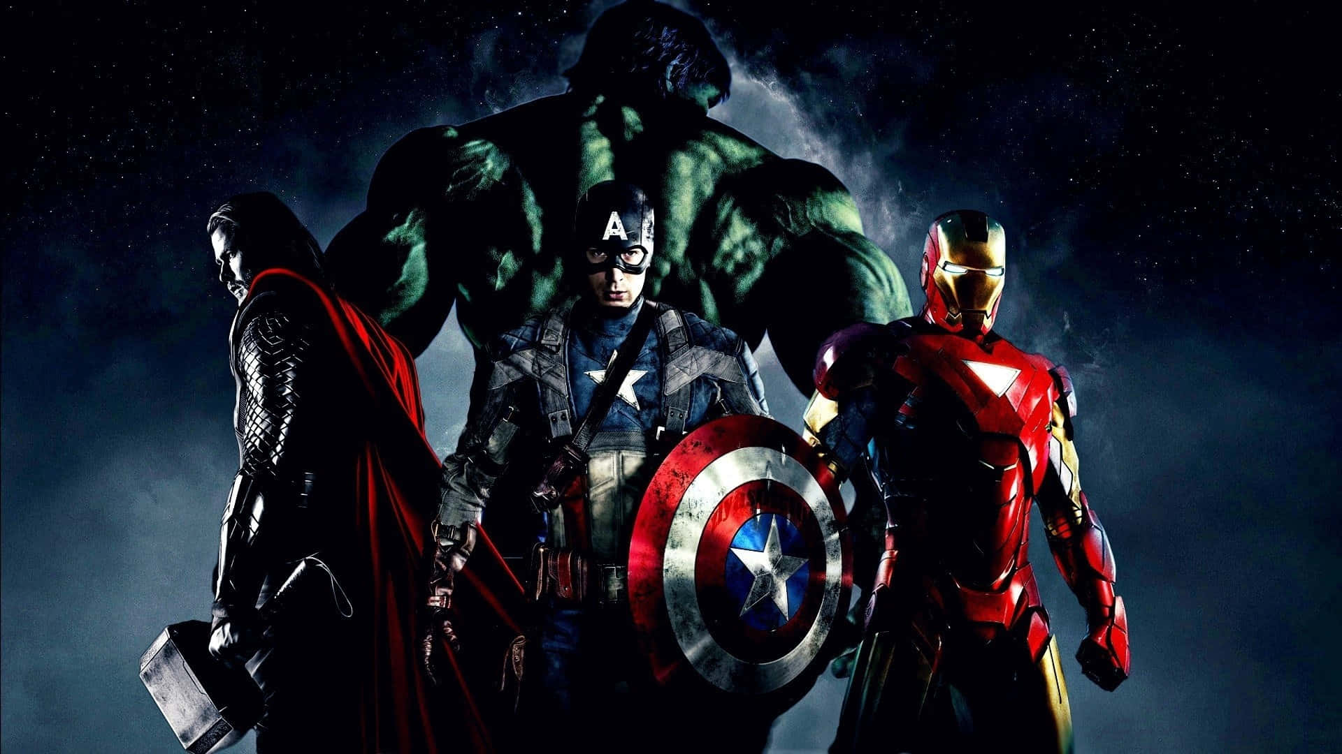 Saml dine yndlings Avengers og slut dig til kampen! Wallpaper