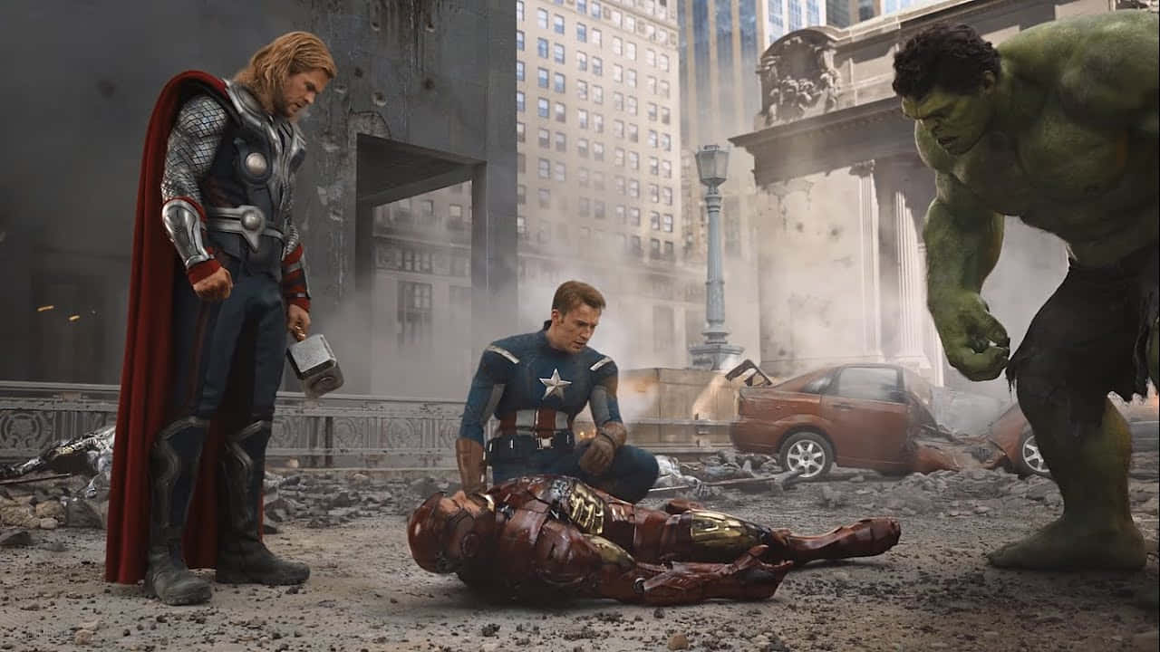 Vereintdie Avengers Schließen Sich Zusammen.
