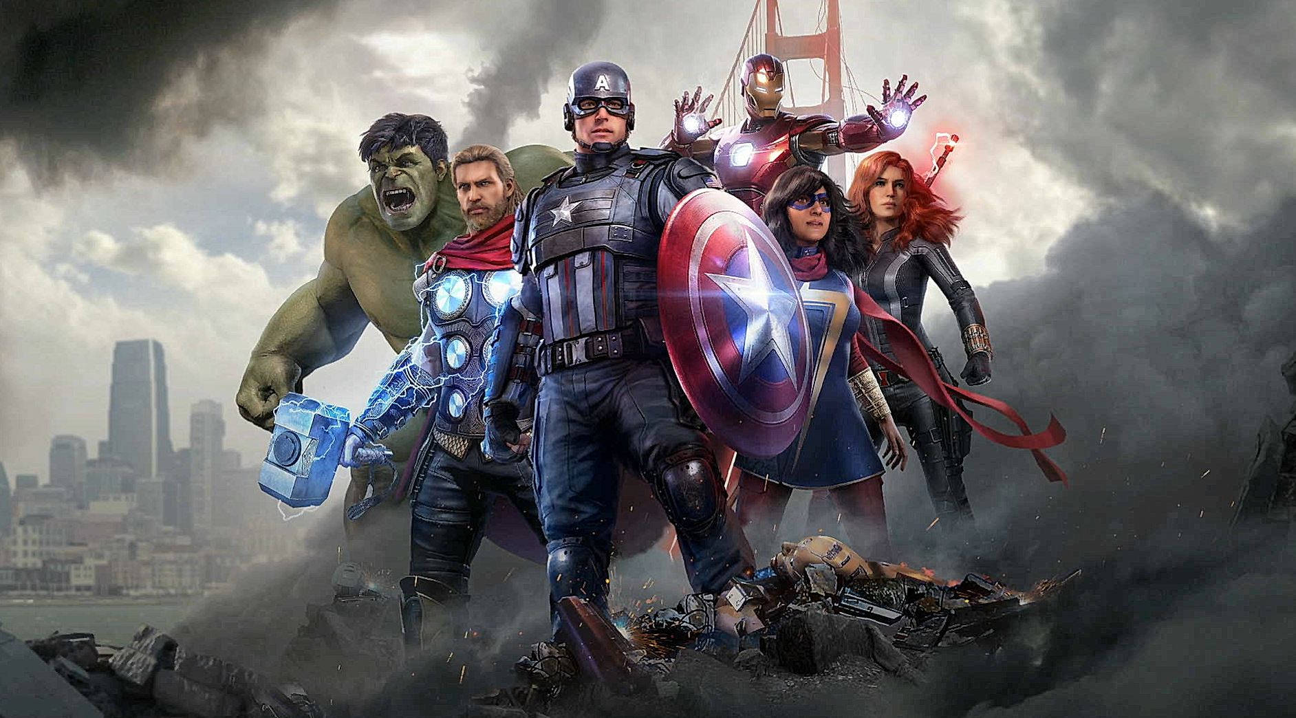 ¡explorael Universo Cinematográfico De Marvel En Avengers - ¡ahora Disponible En Ps4! Fondo de pantalla