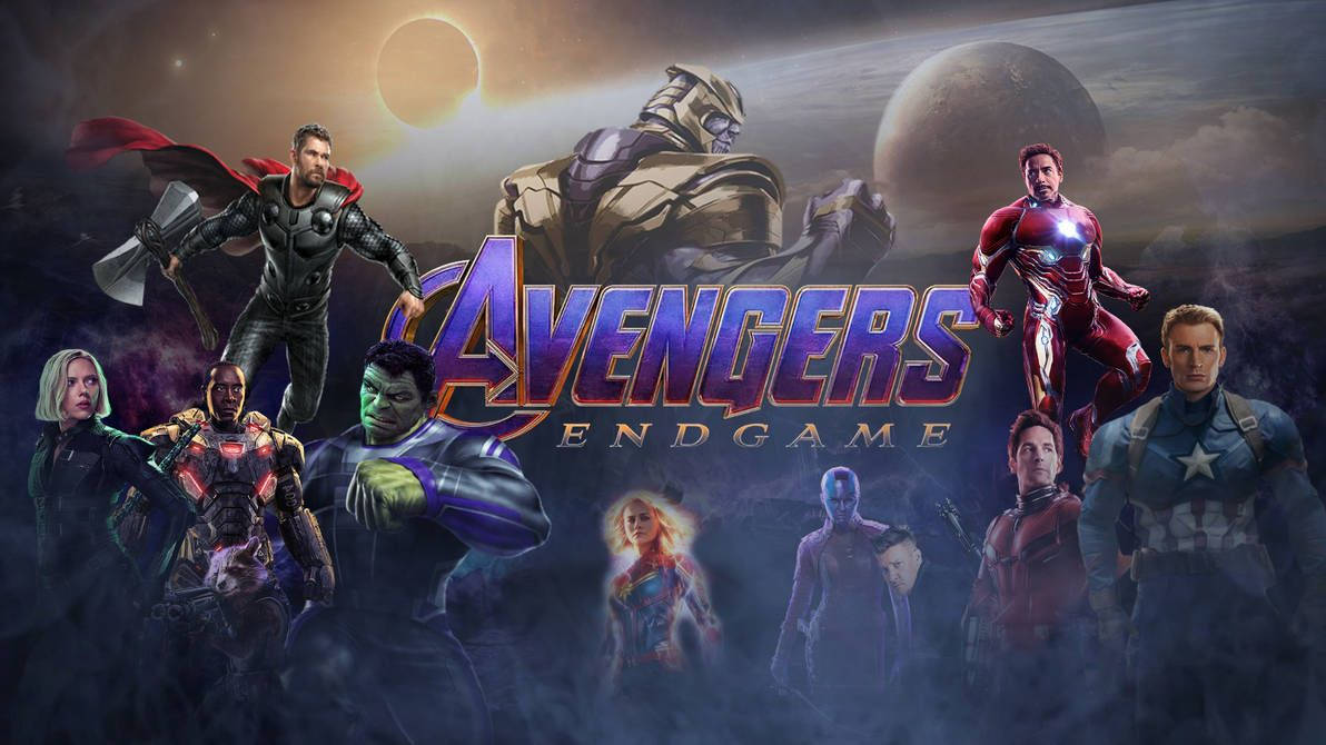 Avengersendgame Är En Film Med Många Karaktärer. Wallpaper