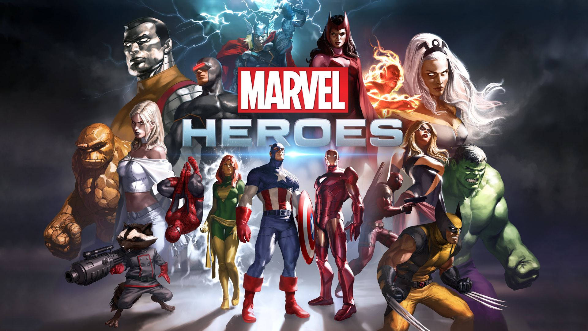 Upplevdet Episka Marvel-äventyret Med Avengers Videospel På Playstation 4 Genom Bilden. Wallpaper