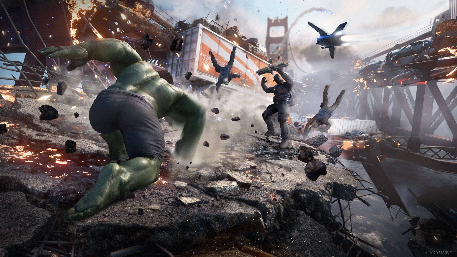 Oplev Marvel-eventyr gjort Avengers-stil med det nye PlayStation 4-spil! Wallpaper