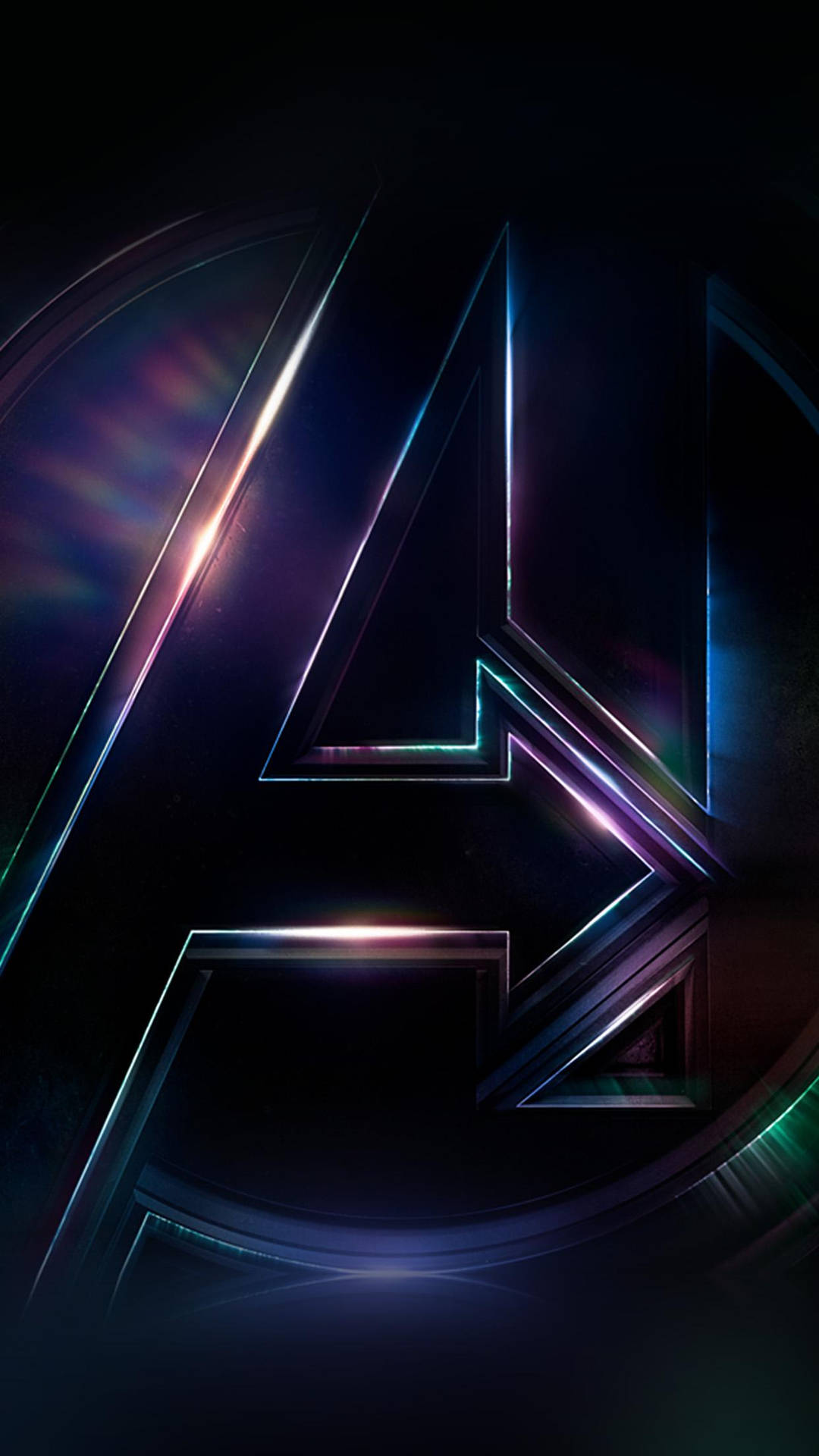 Avengers Purple Logo 4k Marvel Iphone