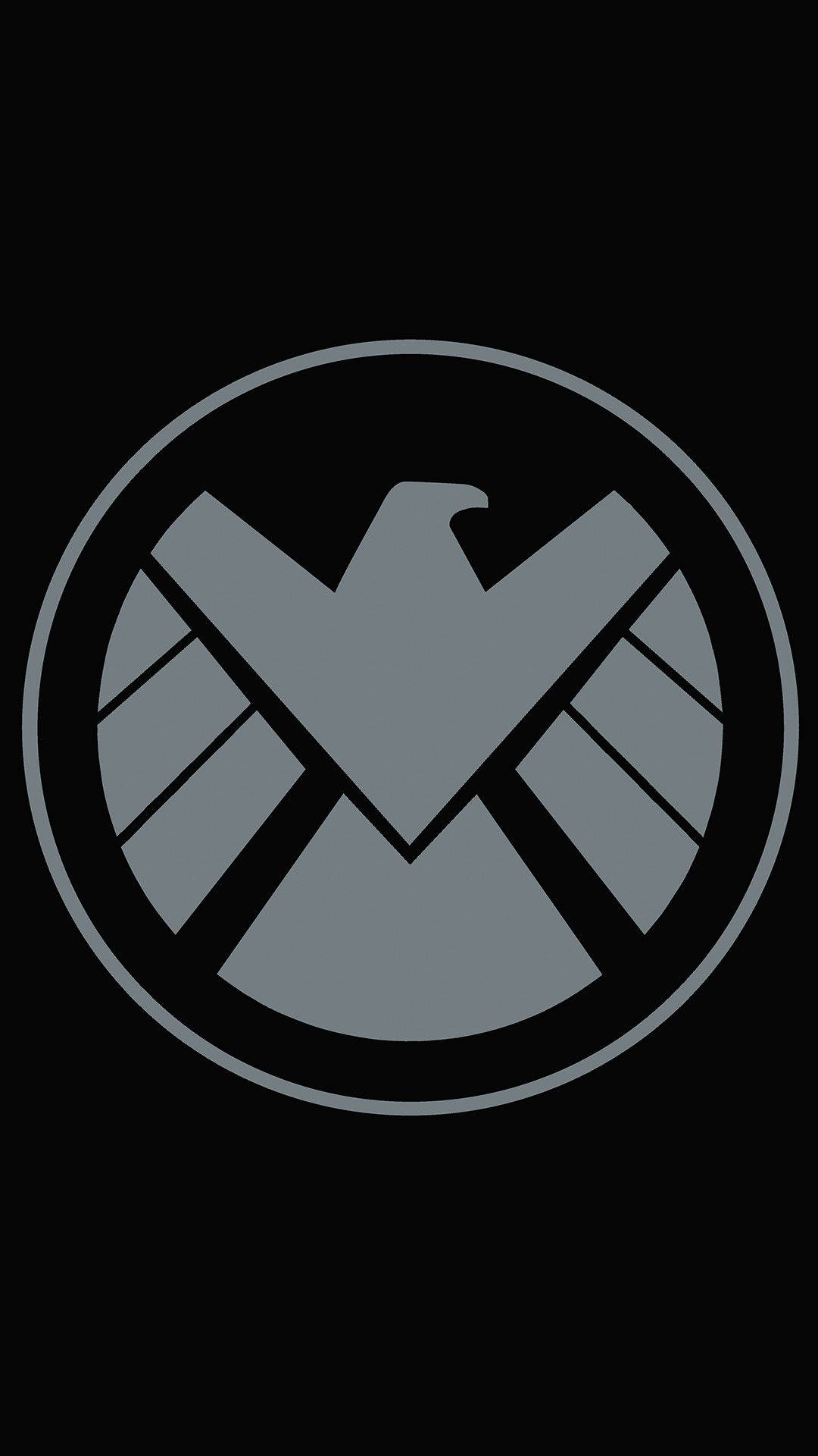 Dieabdeckung Des Avengers-schild-logos Von Marvel Für Das Handy. Wallpaper