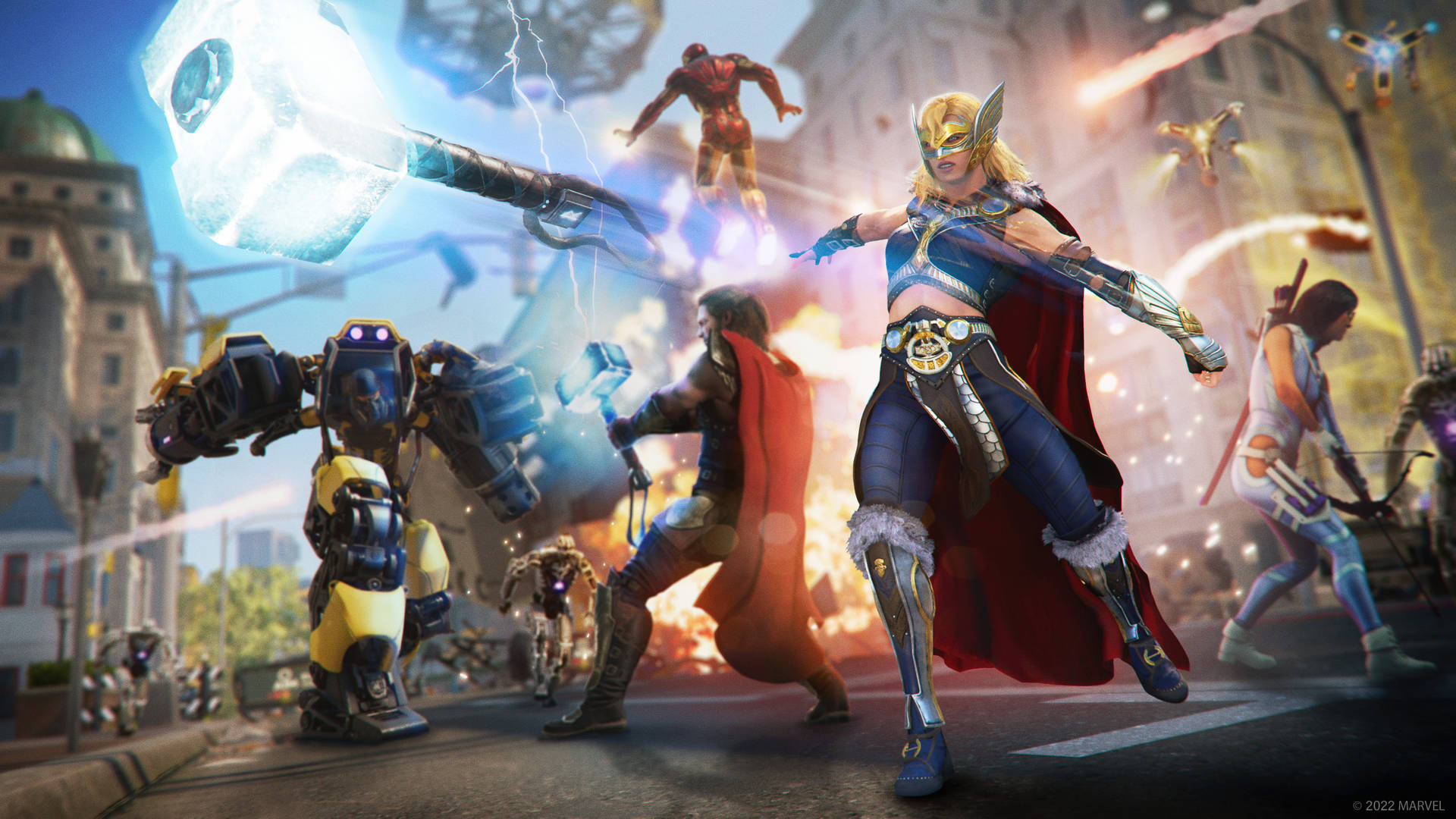 Avengers Under Attack Marvel PC Wallpaper
