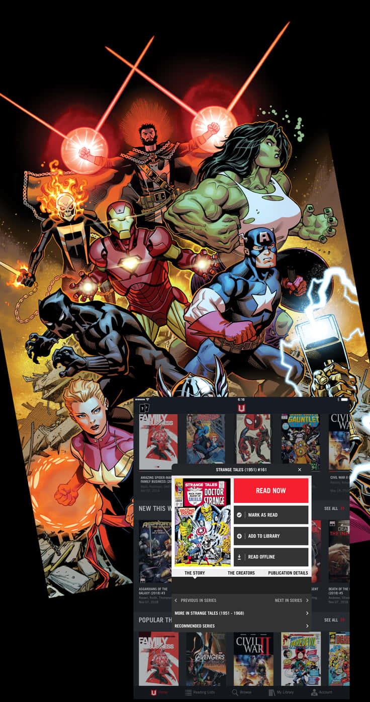 Avengers_ Team_ Action_ Comic_ Artwork PNG