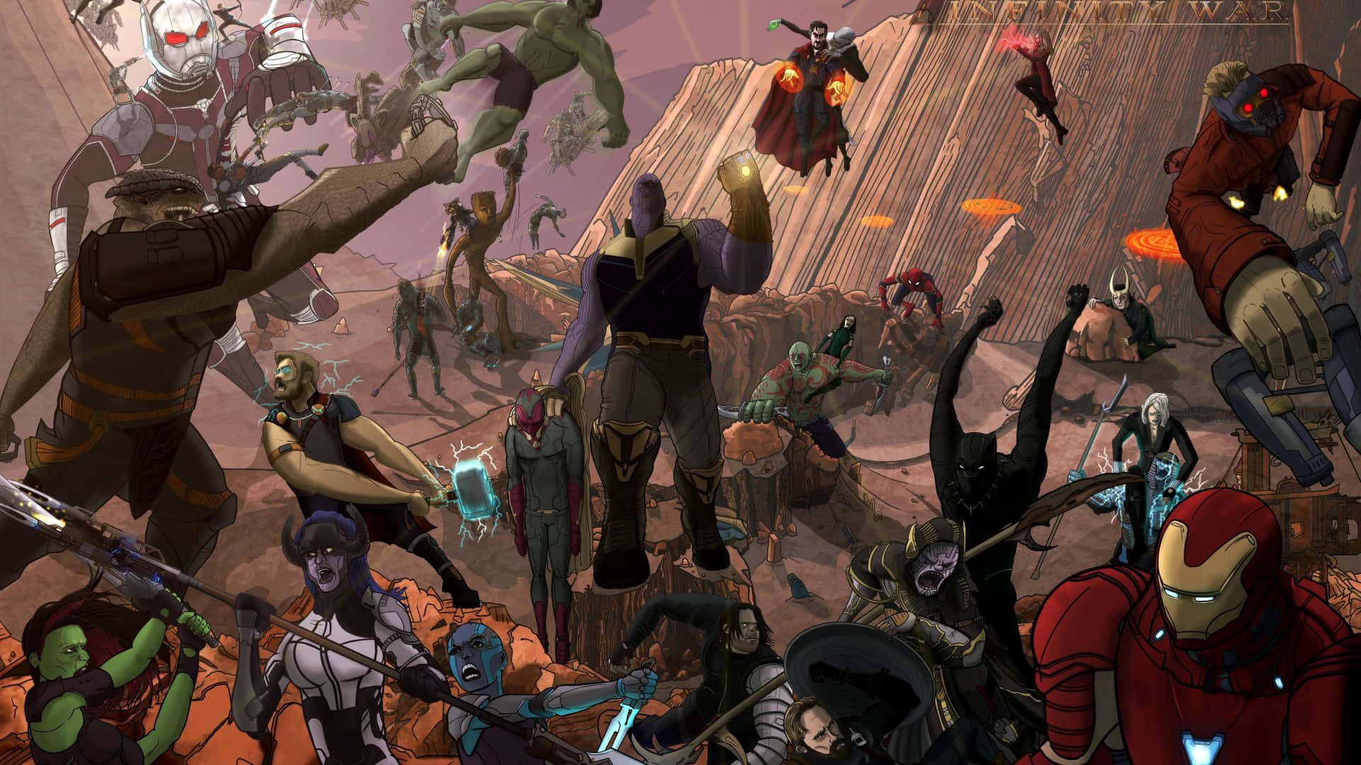 Avengersbakgrundsbild.
