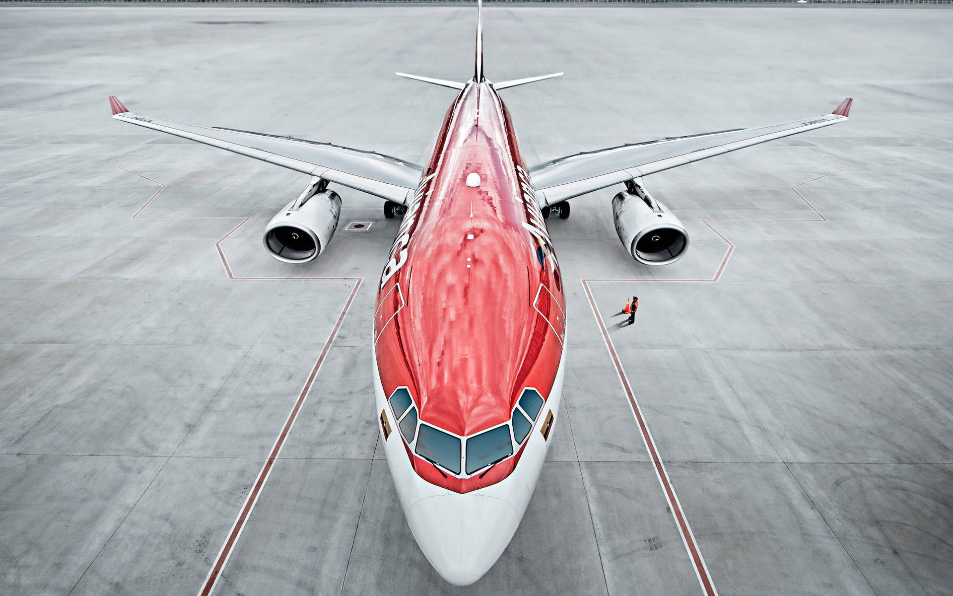 Avianca Airline Plane Viewed from Above Wallpaper