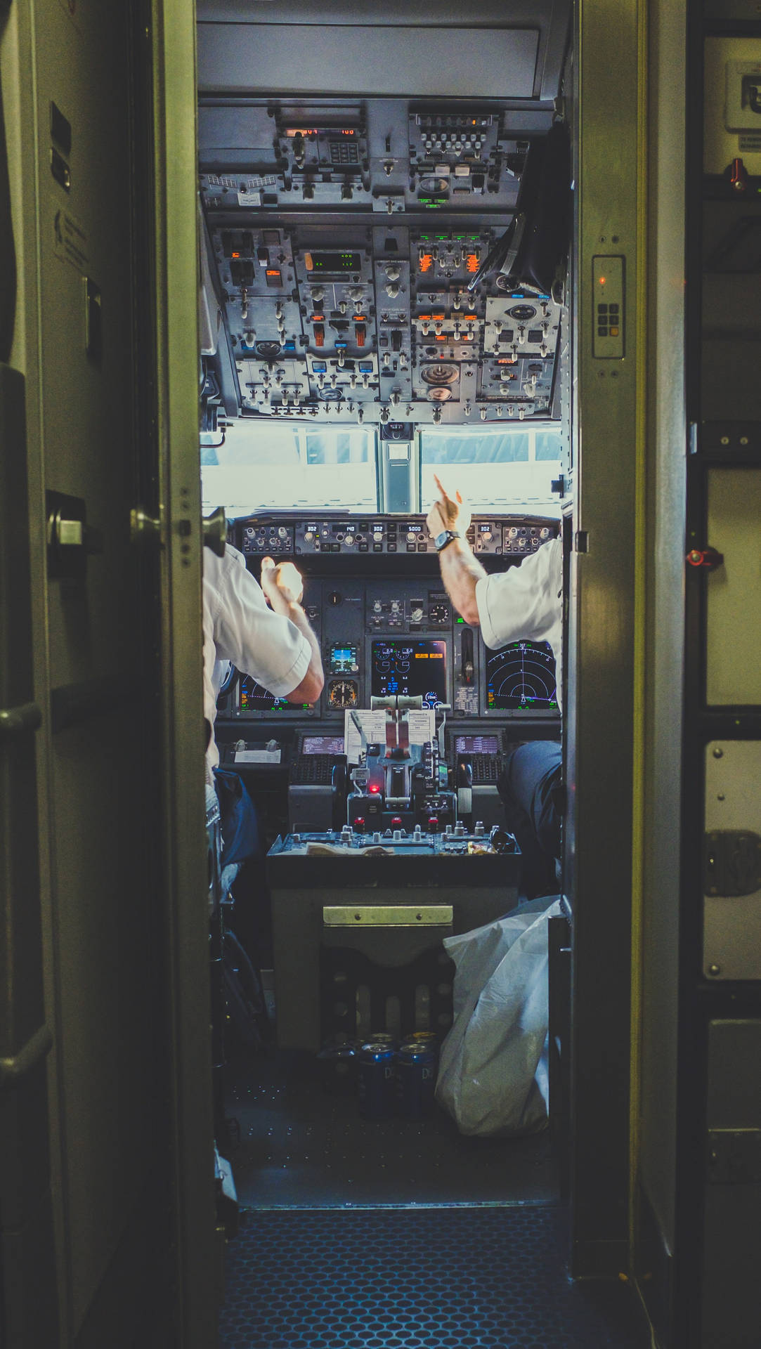 Aviation Cockpit View Wallpaper