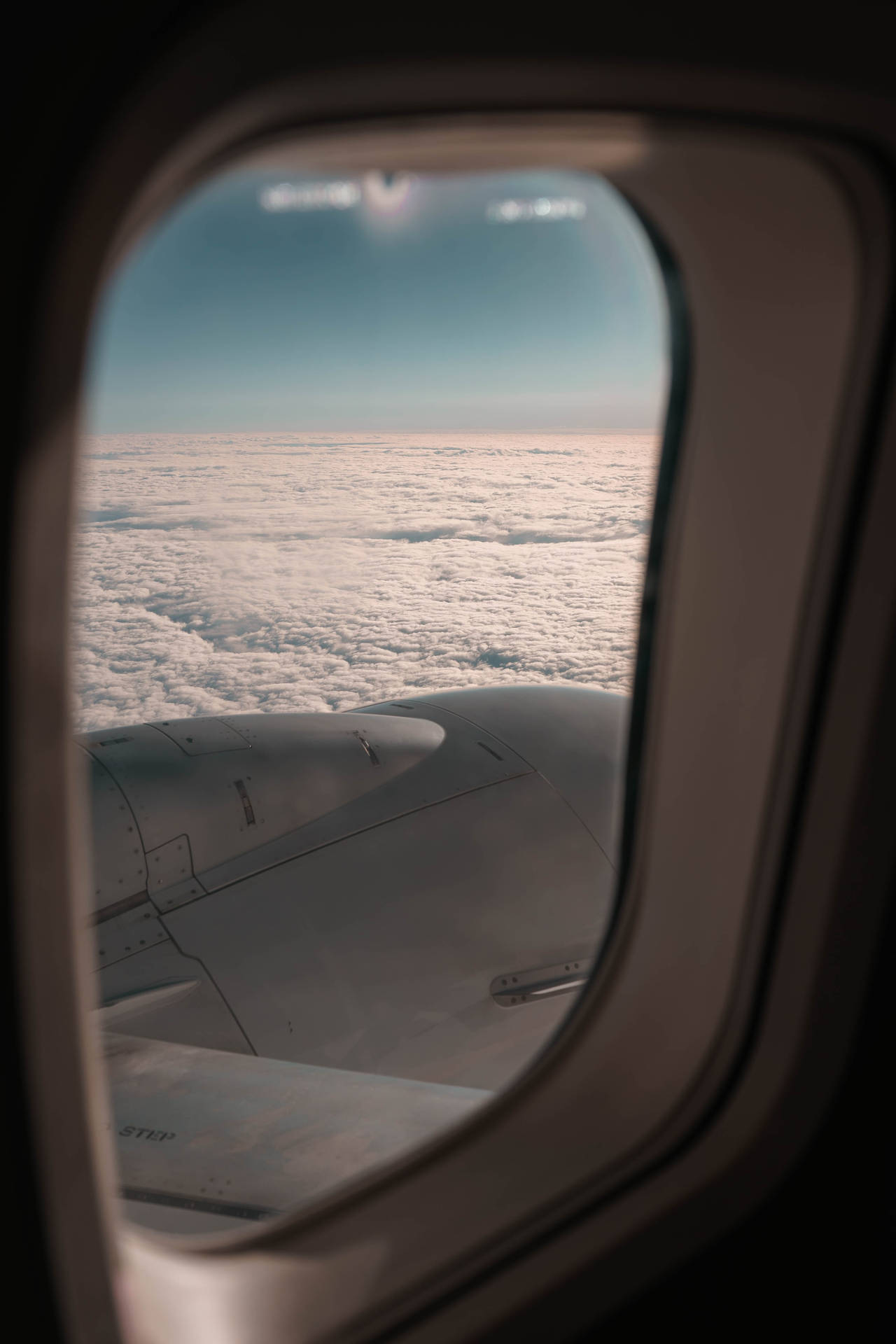 Aviation Scenic Airplane Window View Wallpaper