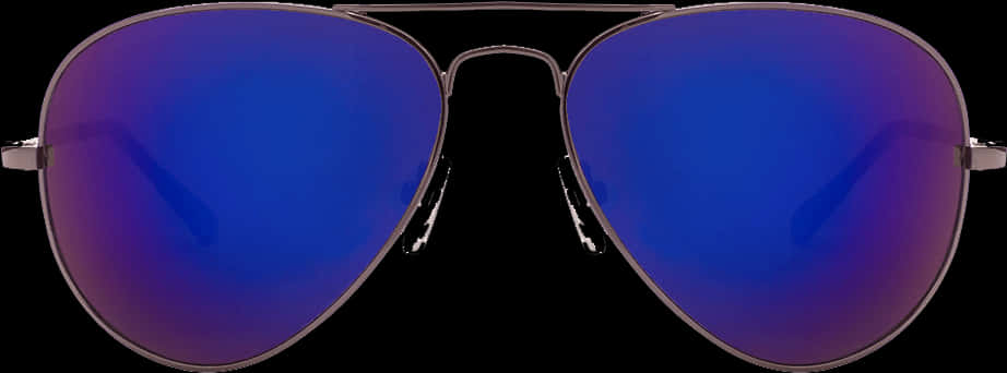 Aviator Sunglasses Blue Lens PNG