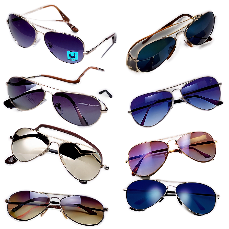 Aviators With Gradient Lenses Png Rof PNG