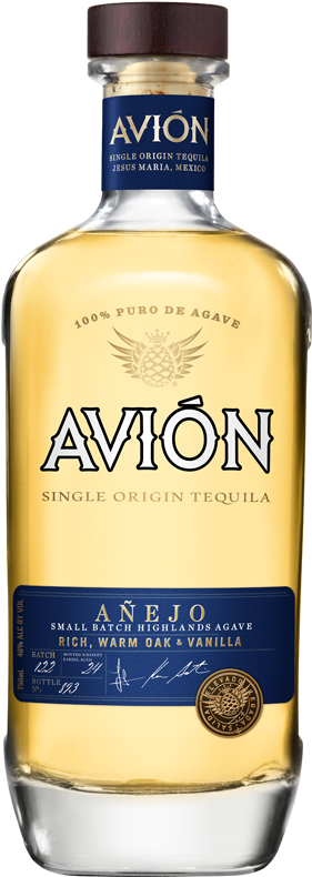 Avion Anejo Tequila Bottle PNG