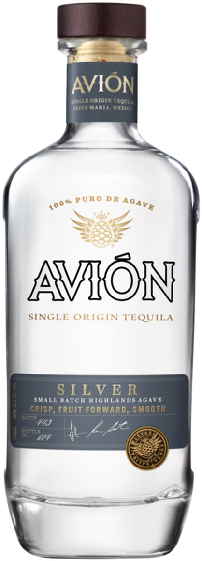 Avion Silver Tequila Bottle PNG