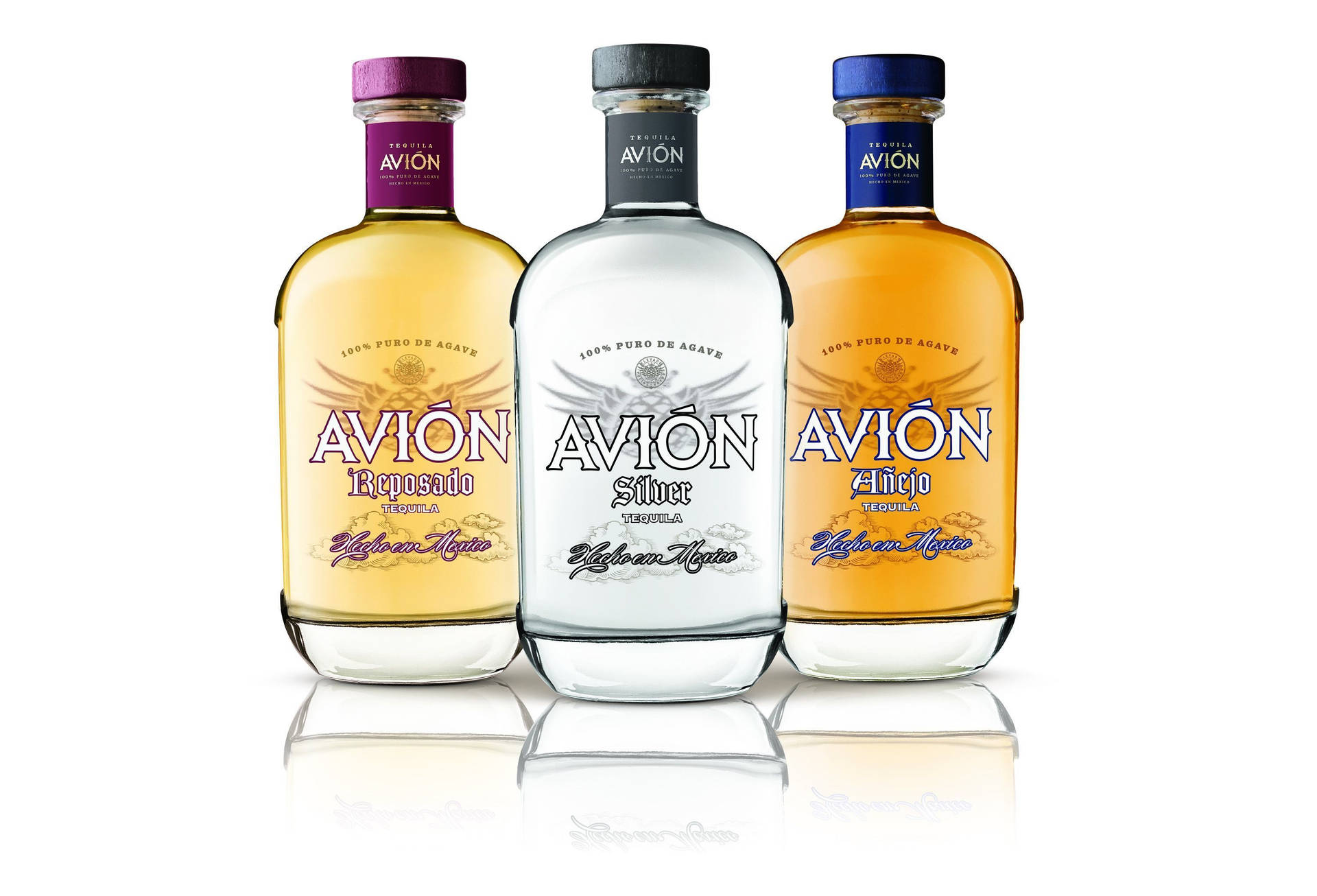 Avion Tequila In Reposado, Silver And Anejo Variants Wallpaper