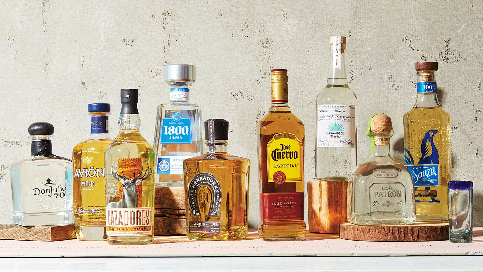 Avion Tequila With Other Tequila Brands Wallpaper