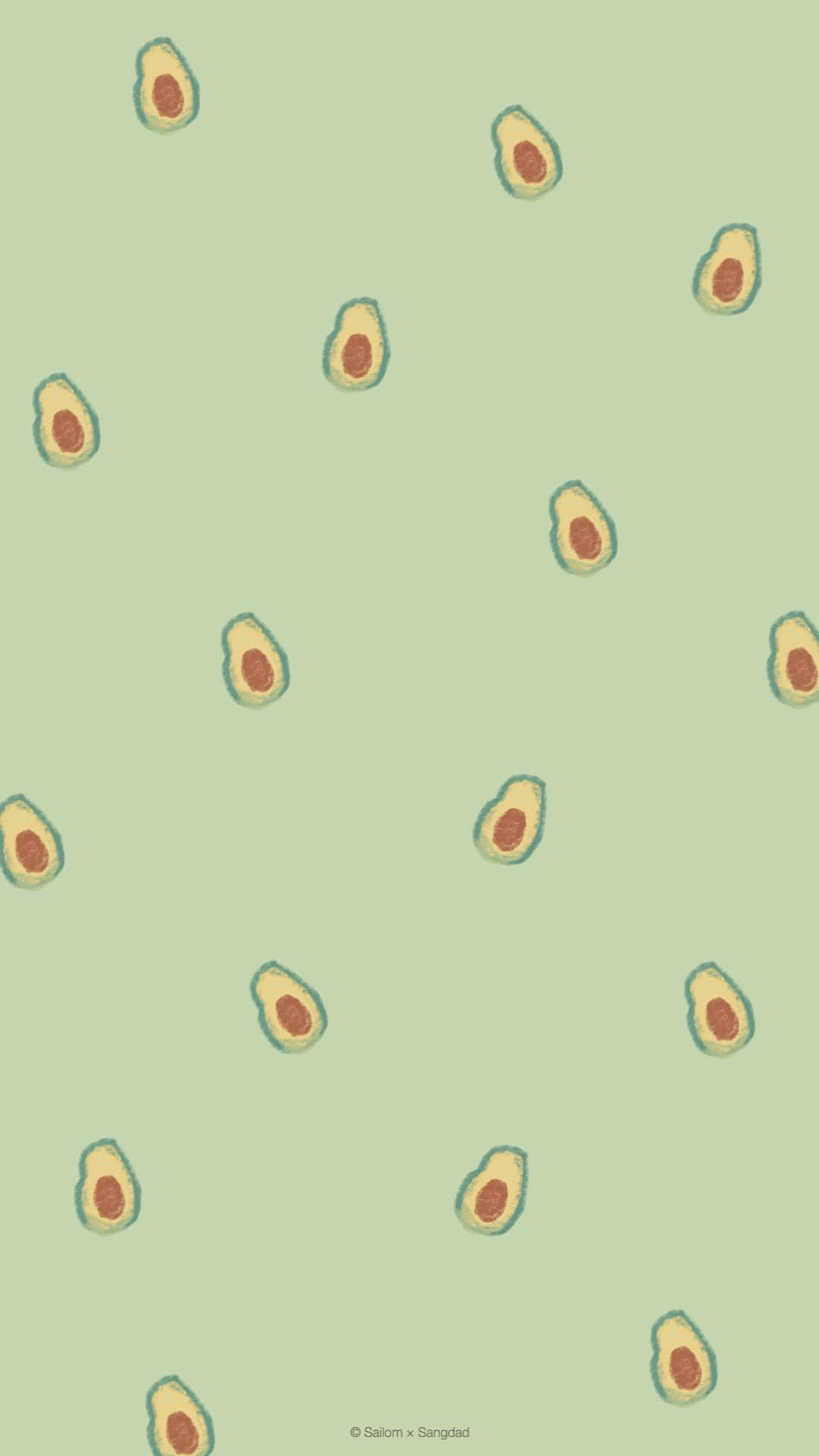 Frischgeschnittene Avocados, Garniert Mit Meersalz Auf Einem Weißen Iphone-hintergrund. Wallpaper