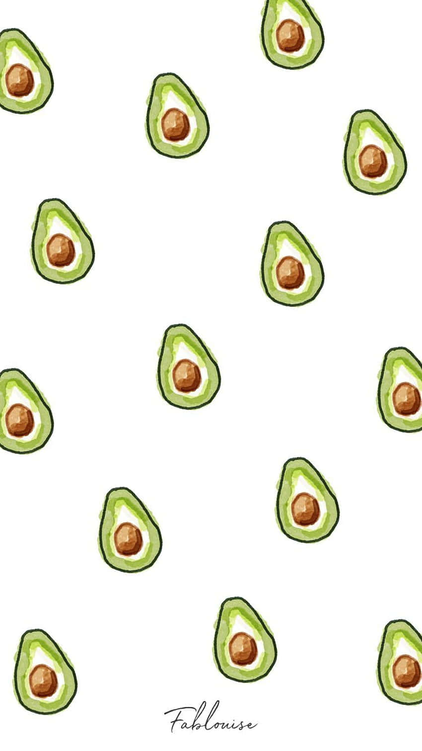Avocado Iphone With Diagonal Patterns Wallpaper
