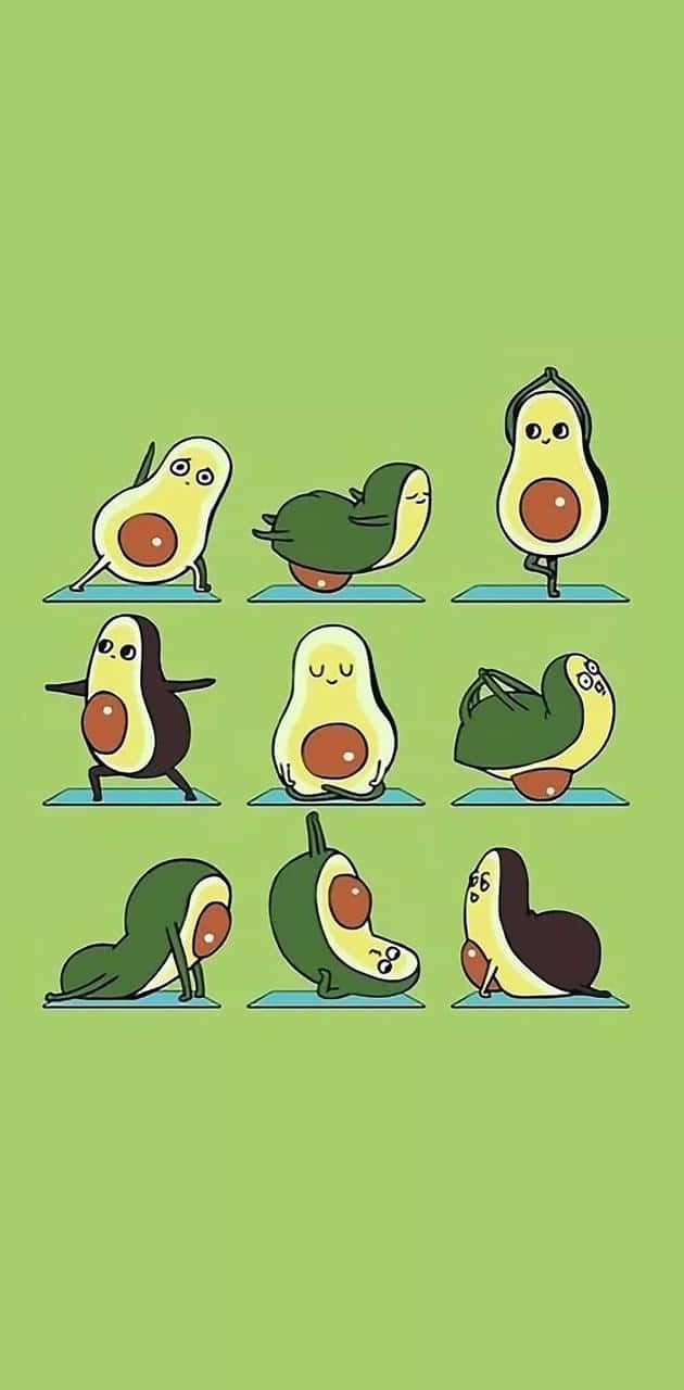 Fitness Avocado Iphone Wallpaper