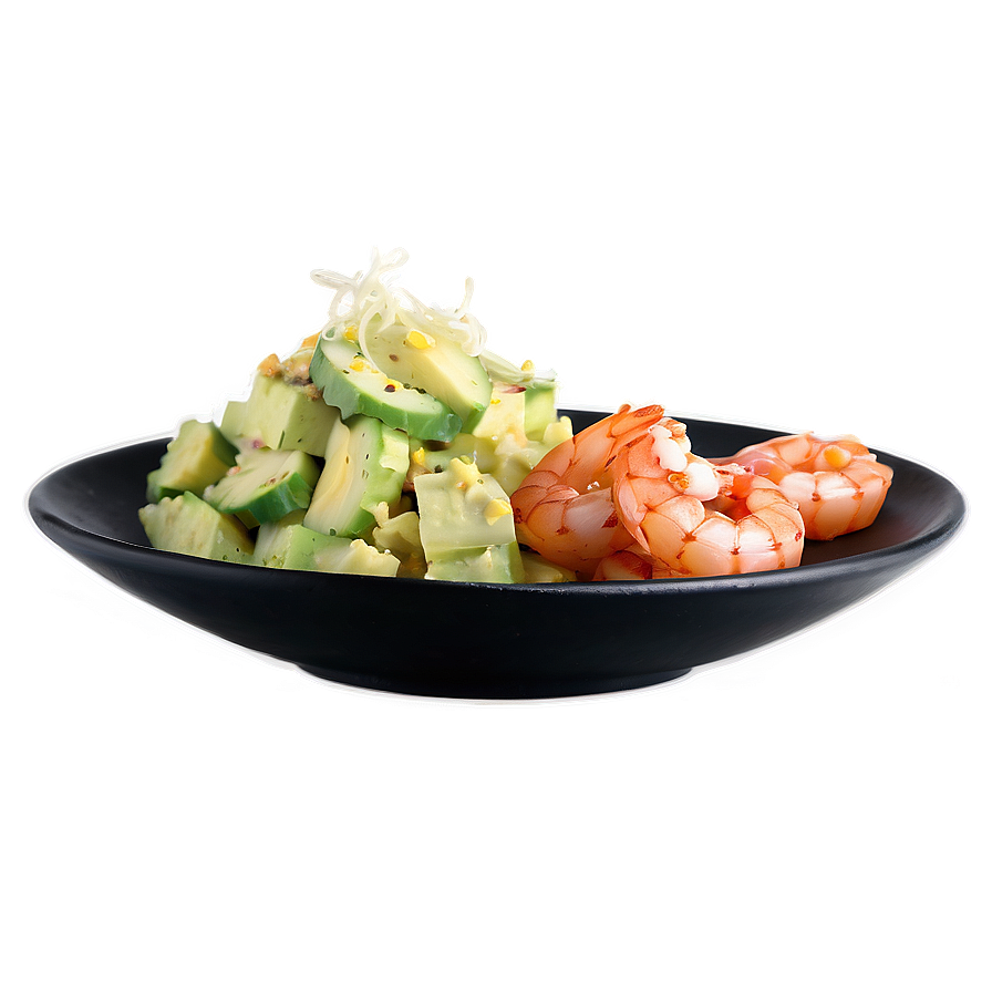 Download Avocado Shrimp Salad Png Pyg64