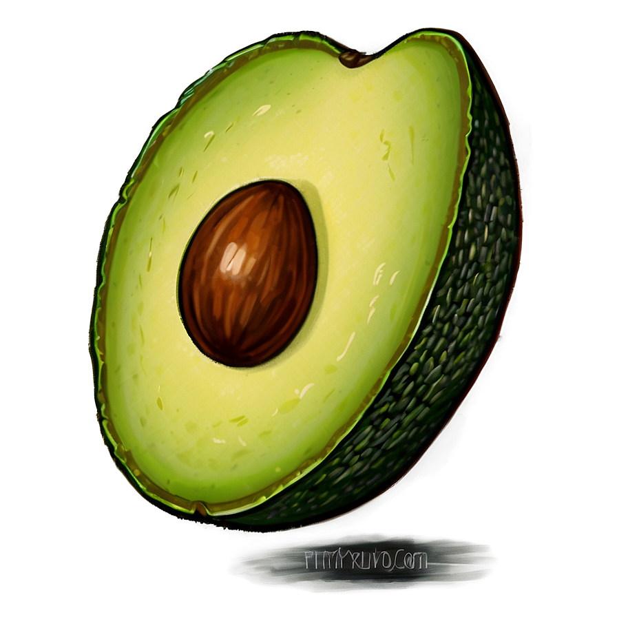 Avocado Slice Png Xhu PNG