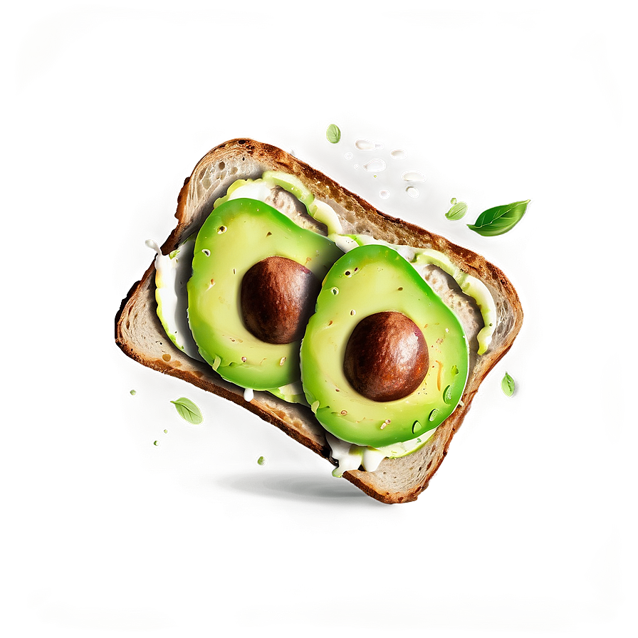 Avocado Toast Morning Png 05212024 PNG