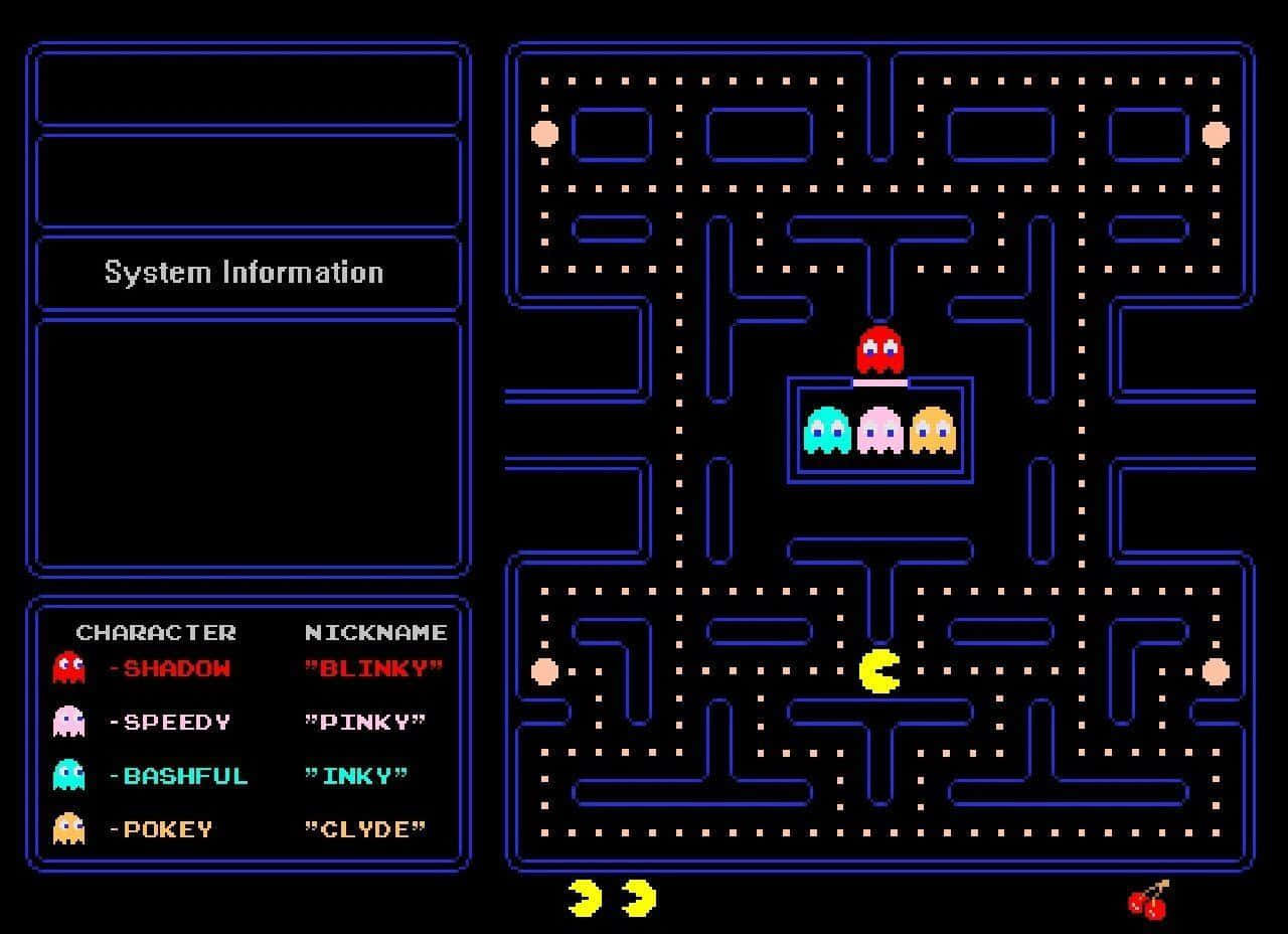 Avventuraclassica Di Pac-man Inseguito In Un Labirinto