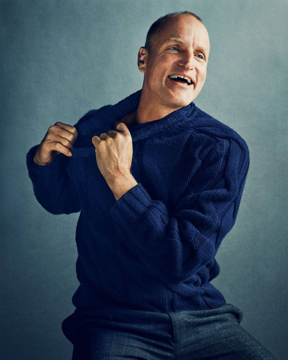 Retratodel Galardonado Actor Woody Harrelson Fondo de pantalla