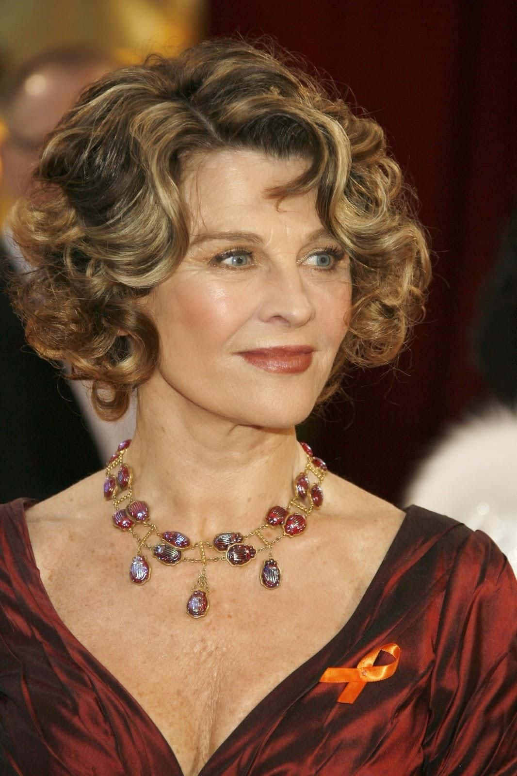 Award-winnende Actrice Julie Christie In Een Moment Van Contemplatie. Achtergrond