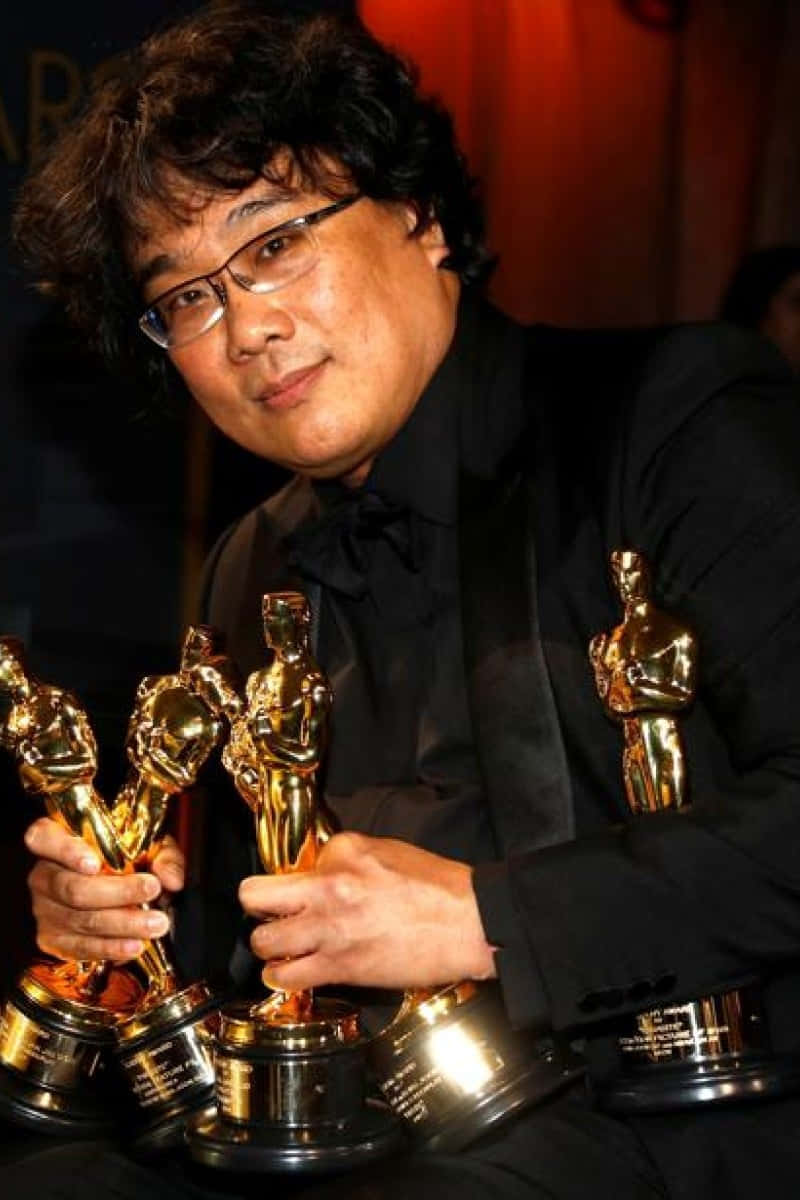 Prijswinnende Filmmaker Met Oscars Achtergrond